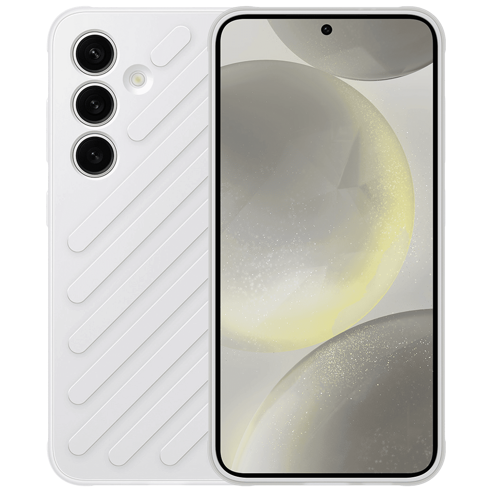 SAMSUNG Shield Back Cover for SAMSUNG Galaxy S24 (Durable and Modern, Light Gray)