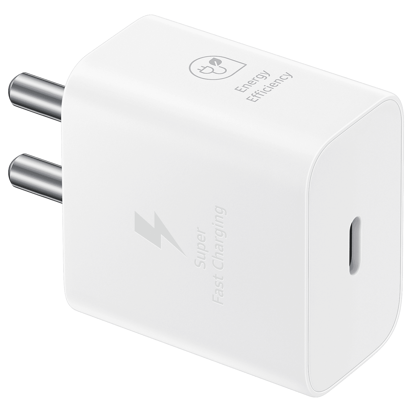 SAMSUNG 25W Type C Fast Charger (Adapter Only, Support PD 3. PPS, White)