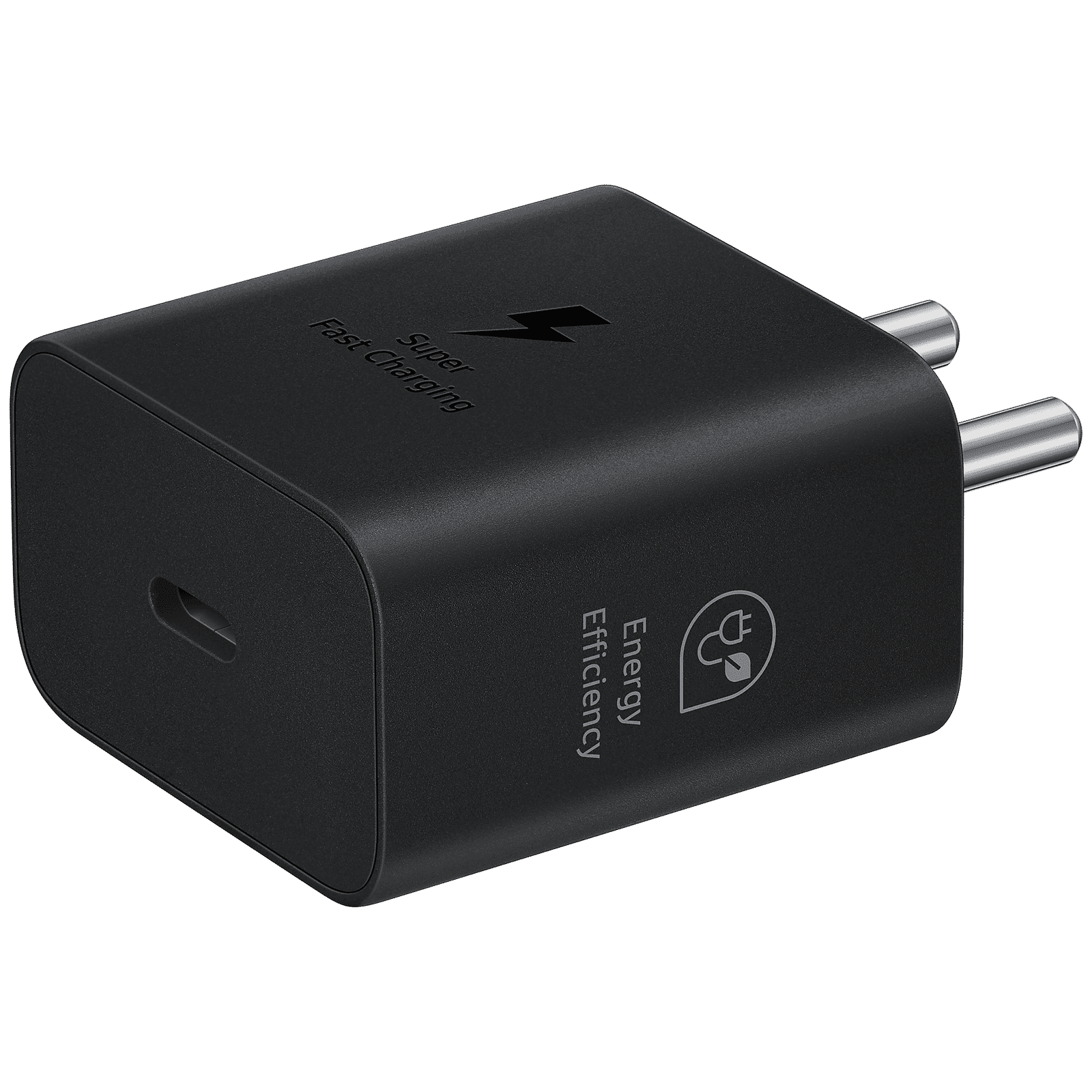 SAMSUNG 25W Type C Fast Charger (Adapter Only, Support PD 3. PPS, Black)