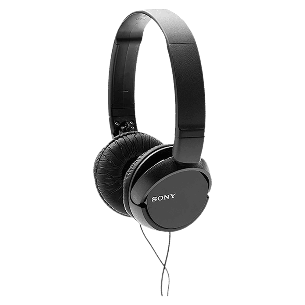 SONY MDR-ZX110AP Wired Headphone with Mic (3.5mm Connector, On Ear, Black)