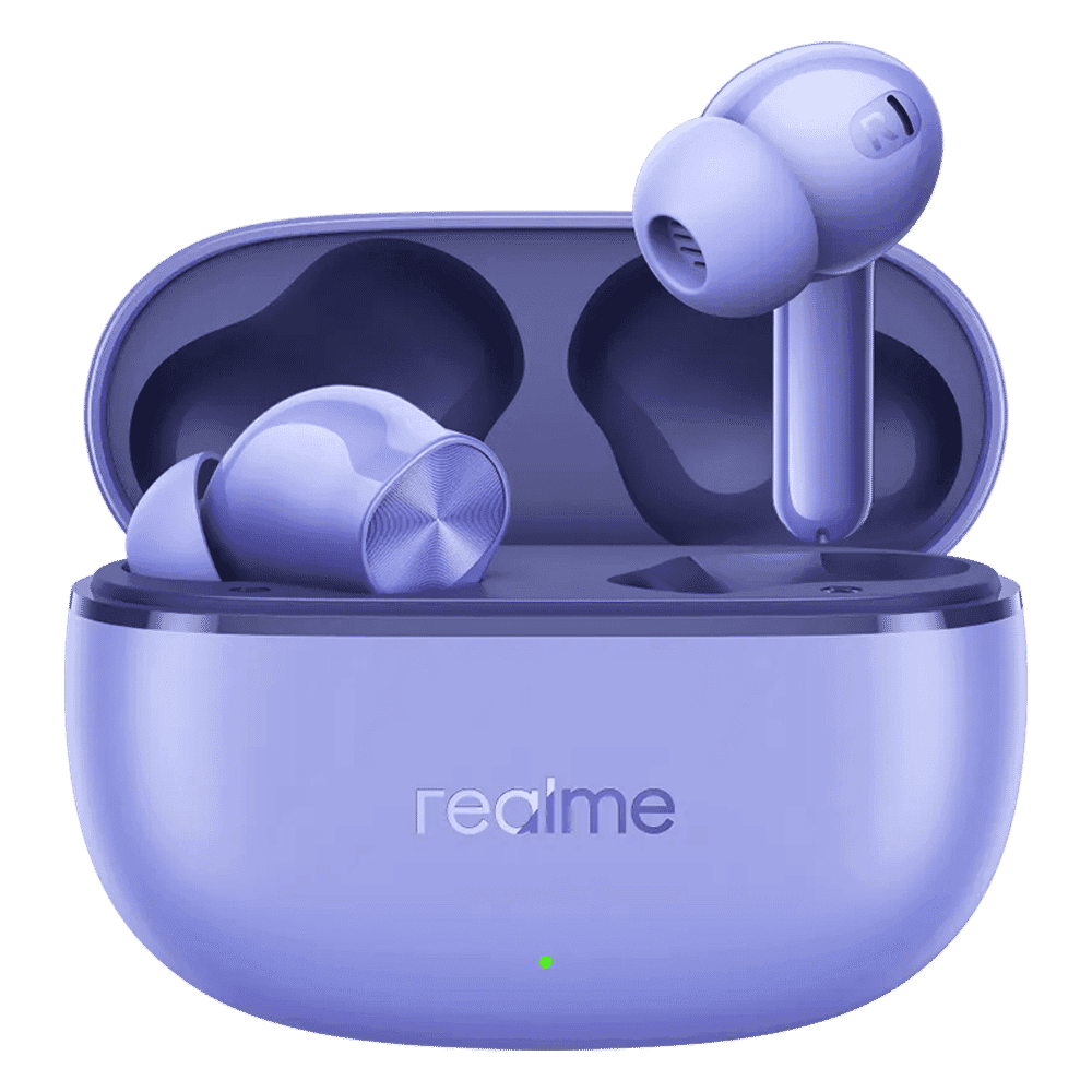 realme Buds T200 Lite TWS Earbuds with Environmental Noise Cancellation (IPX4 Water Resistant, Dual Device Connection, Aurora Purple)