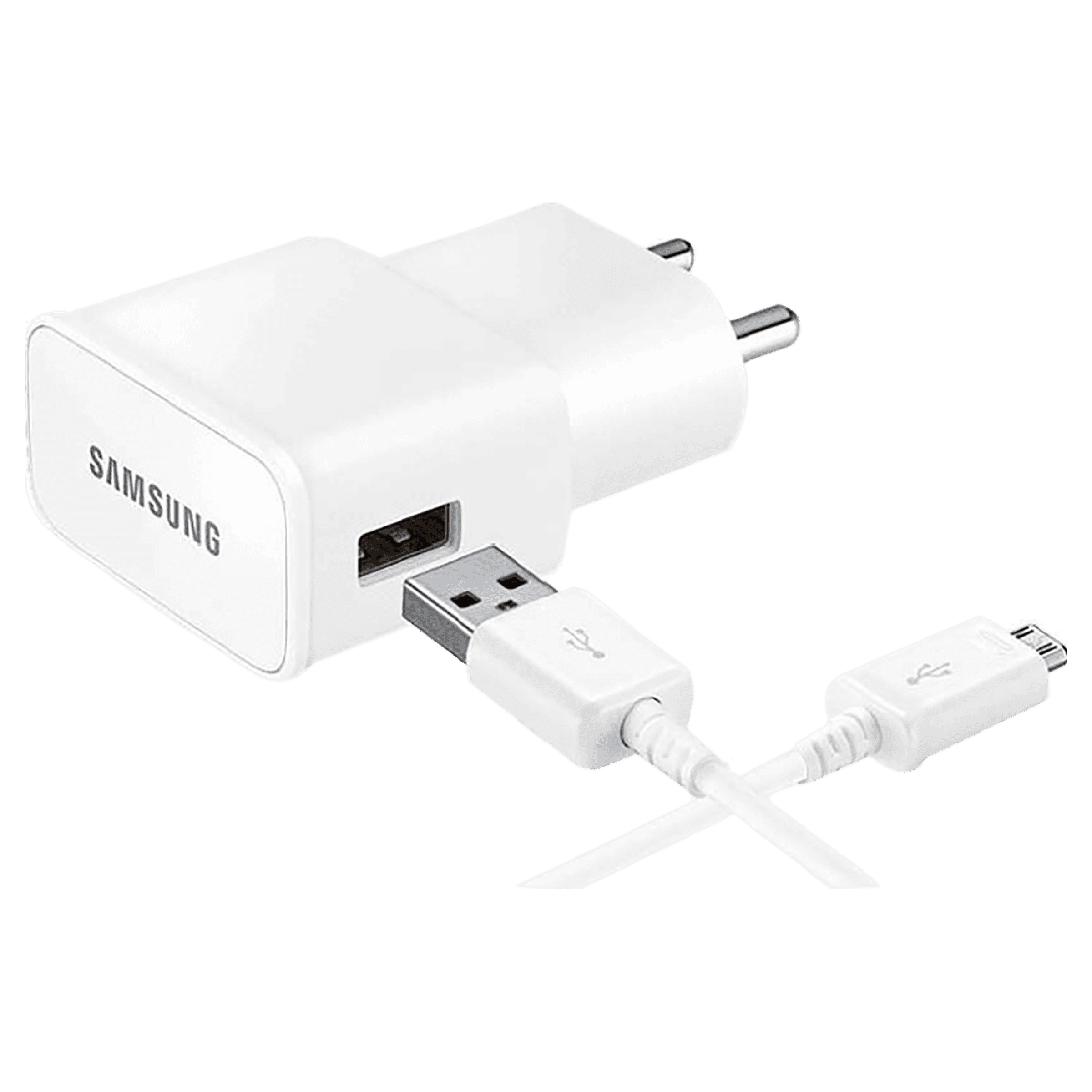 SAMSUNG 10W Type A Wall Charger (Type A to Micro USB Cable, Universal Voltage, White)