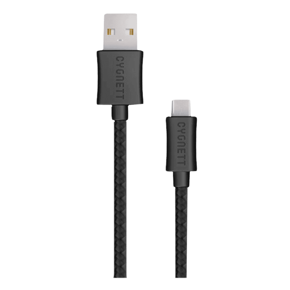 CYGNETT Type A to Micro USB 3.2 Feet (1M) Cable (Durable & Flexible Cable, Black)