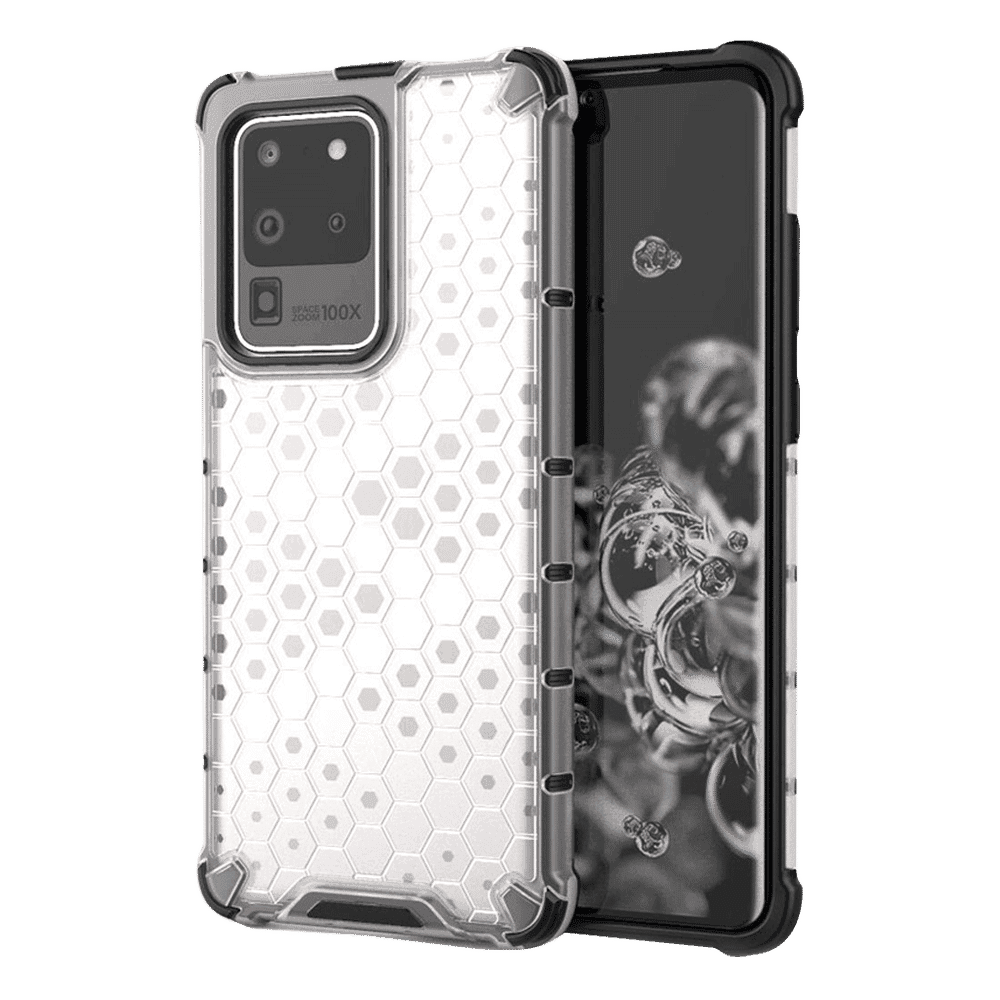 in base XD Series TPU Back Cover for SAMSUNG Galaxy S20 Ultra (Lightweight, Clear with Black)