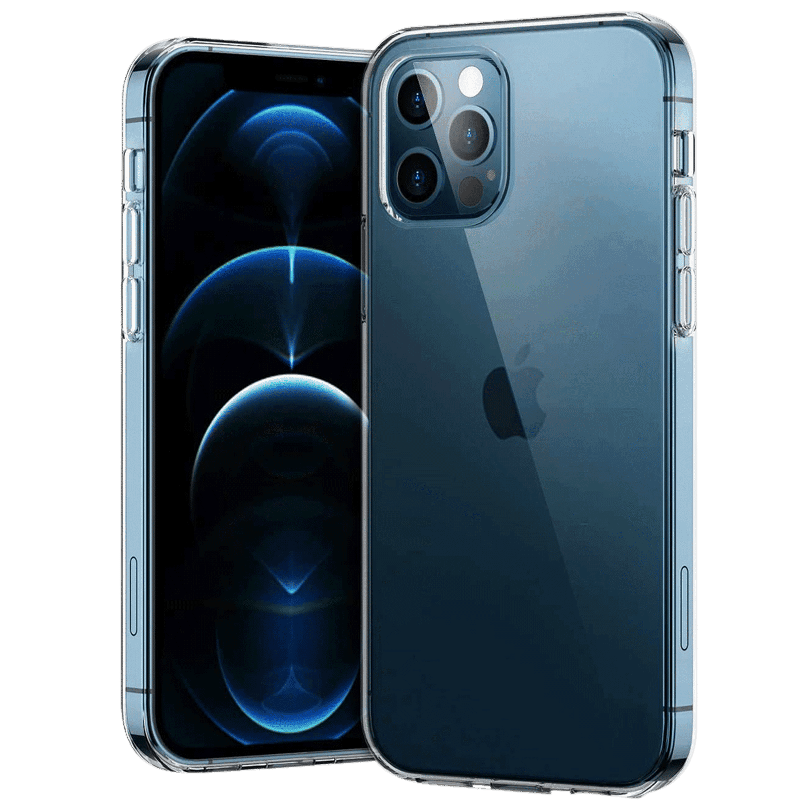 in base Ultra Slim TPU Back Cover for Apple iPhone 12 Pro Max (Ultra Thin Design, Clear)