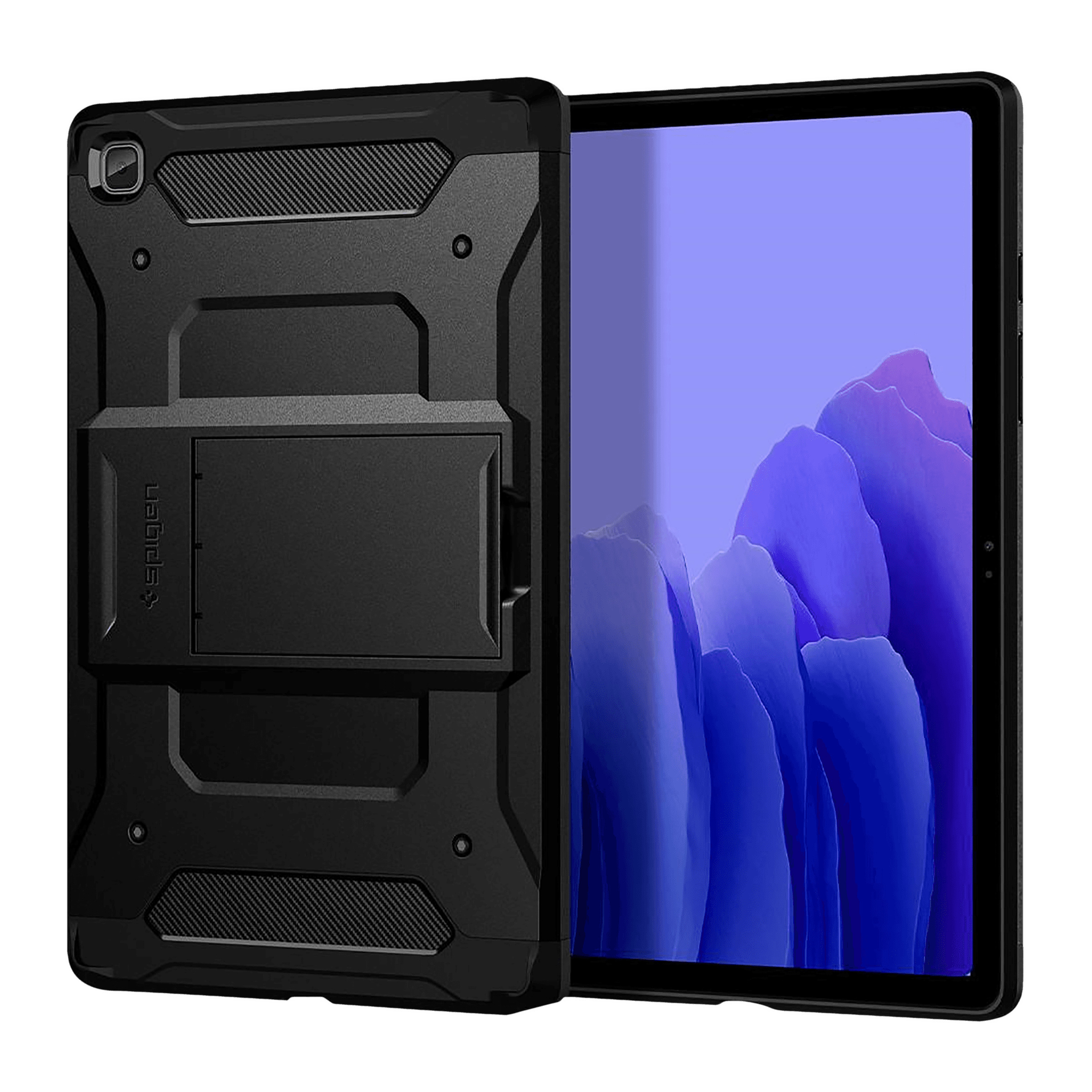 spigen Tough Armor Pro TPU & Polycarbonate Back Cover for SAMSUNG Galaxy Tab A7 (Shock Absorbent, Black)