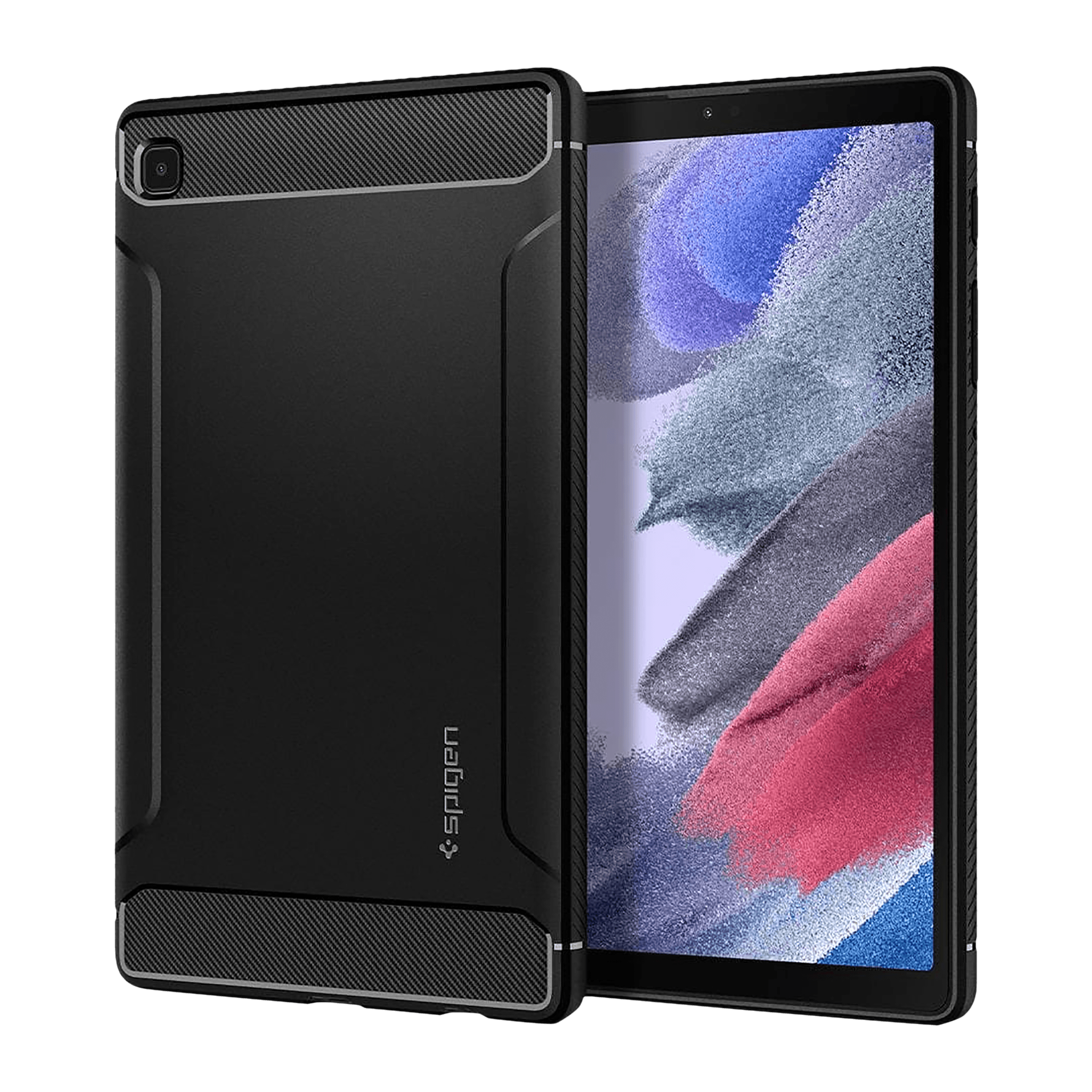 spigen Rugged Armor TPU Back Cover for SAMSUNG Galaxy Tab A7 Lite (Wireless Charging Compatible, Matte Black)