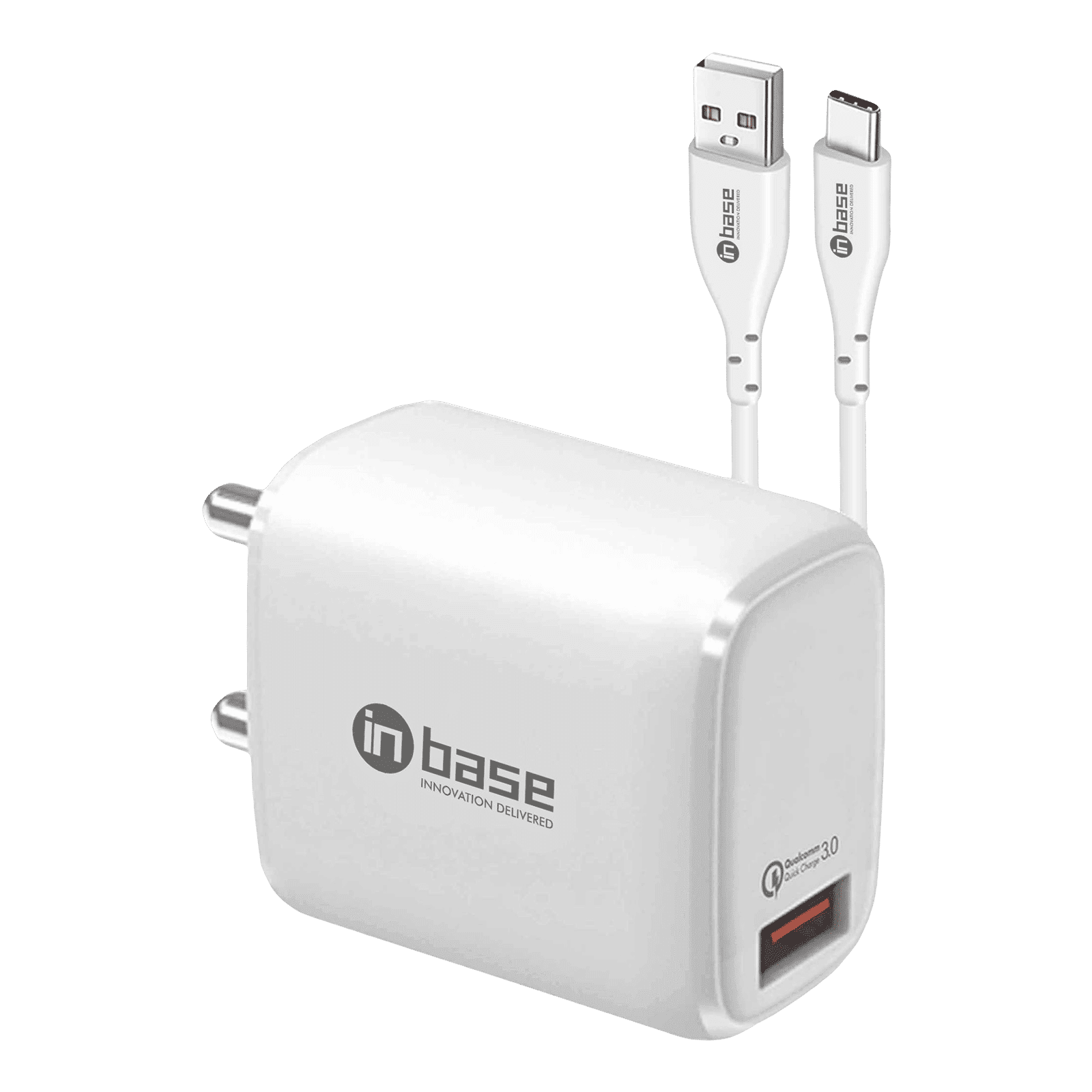 in base Ether Q181 18W Type A Fast Charger (Adapter Only, Over Current Protection, White)