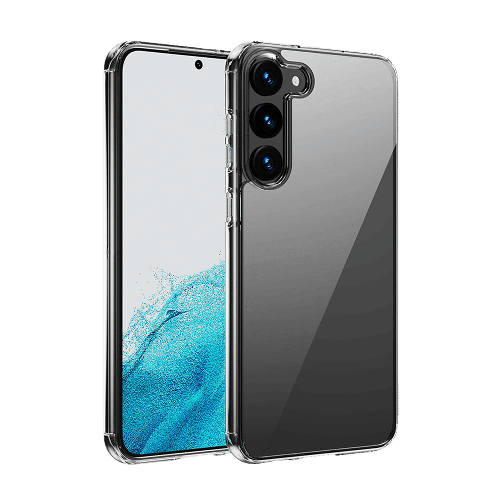 Quix TPU Back Cover for SAMSUNG Galaxy S23 (Slim-Fit, Transparent)