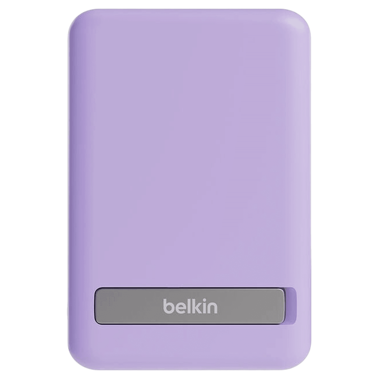 belkin BoostCharge 5000 mAh 7.5W Fast Charging Power Bank (Type C Port, Wireless Charging with Stand, Purple)