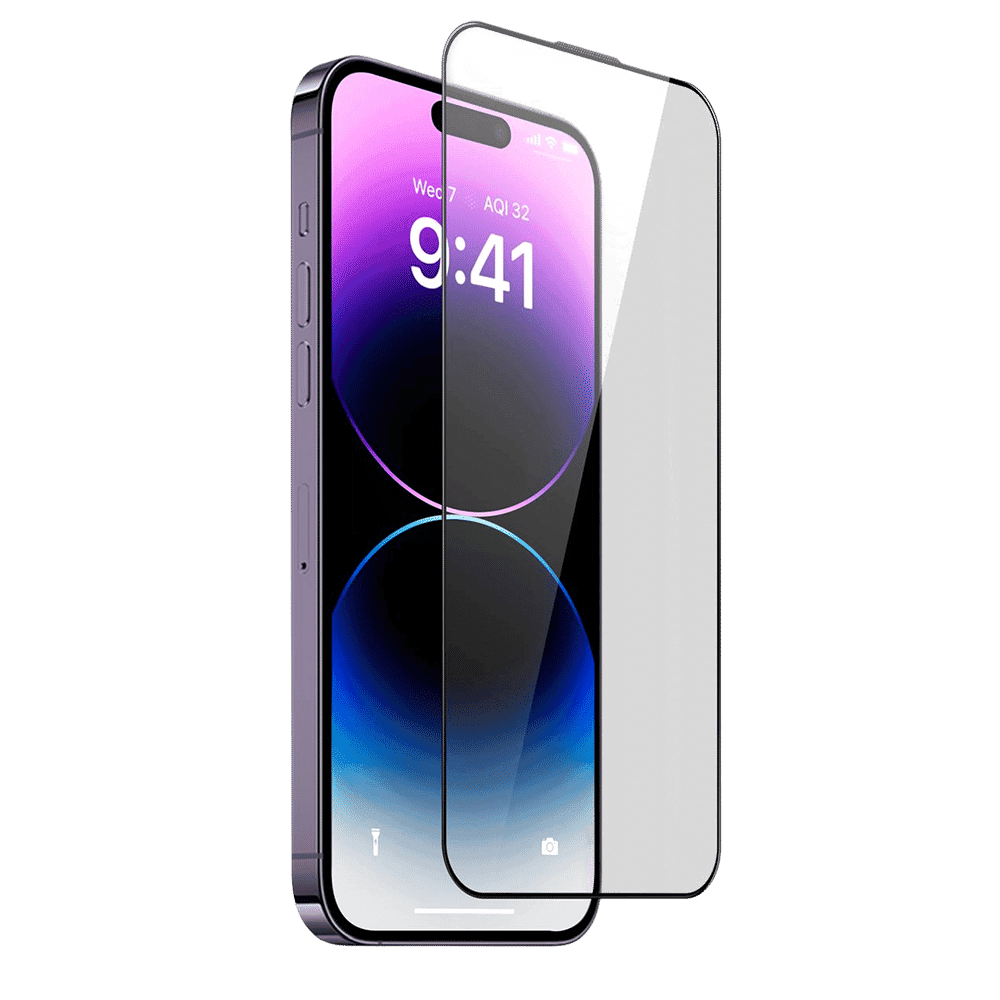 Muvtech Full Glass Tempered Glass for Apple iPhone 16 (5X Stronger Protection)