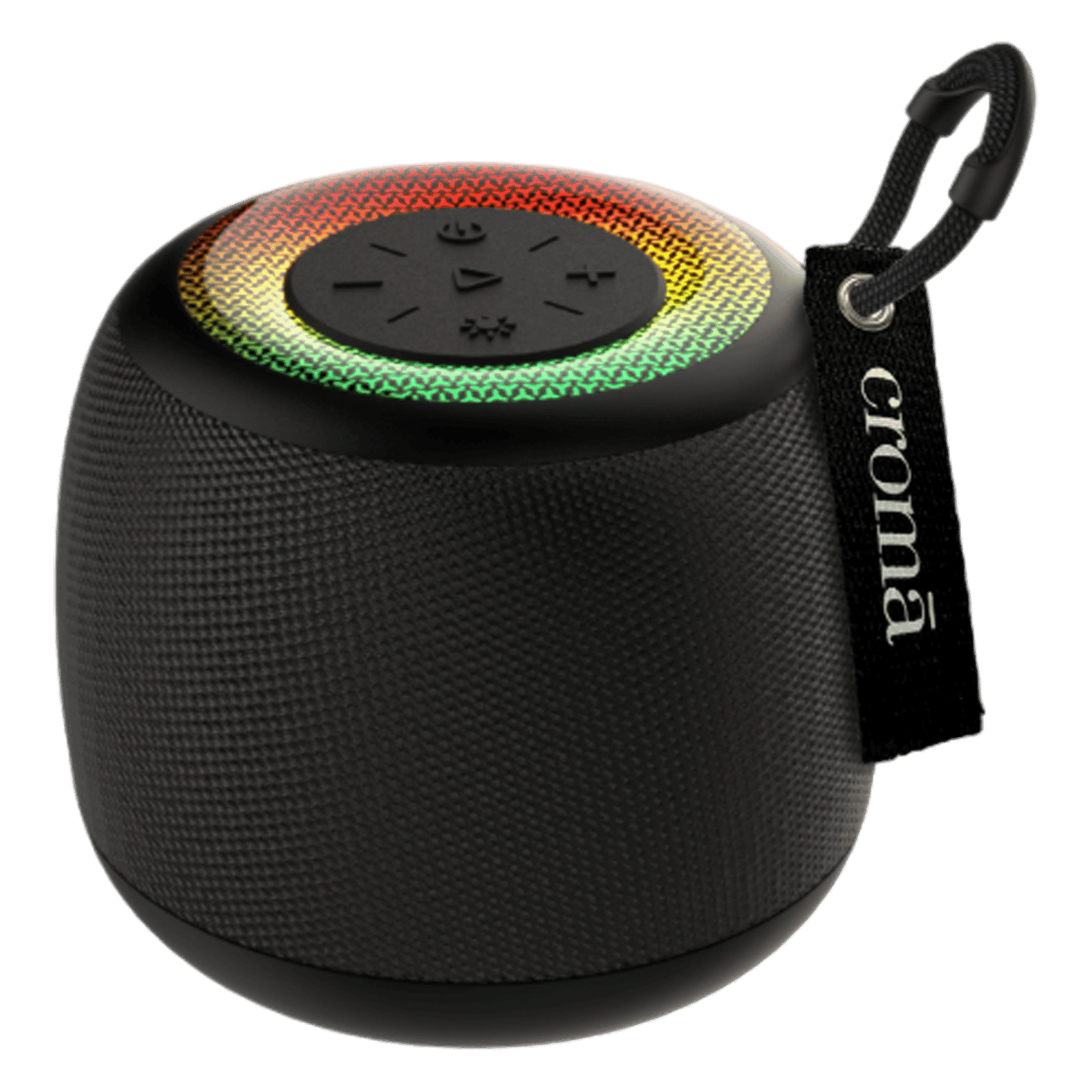 Croma 5W Portable Bluetooth Speaker (RGB Light, Black)