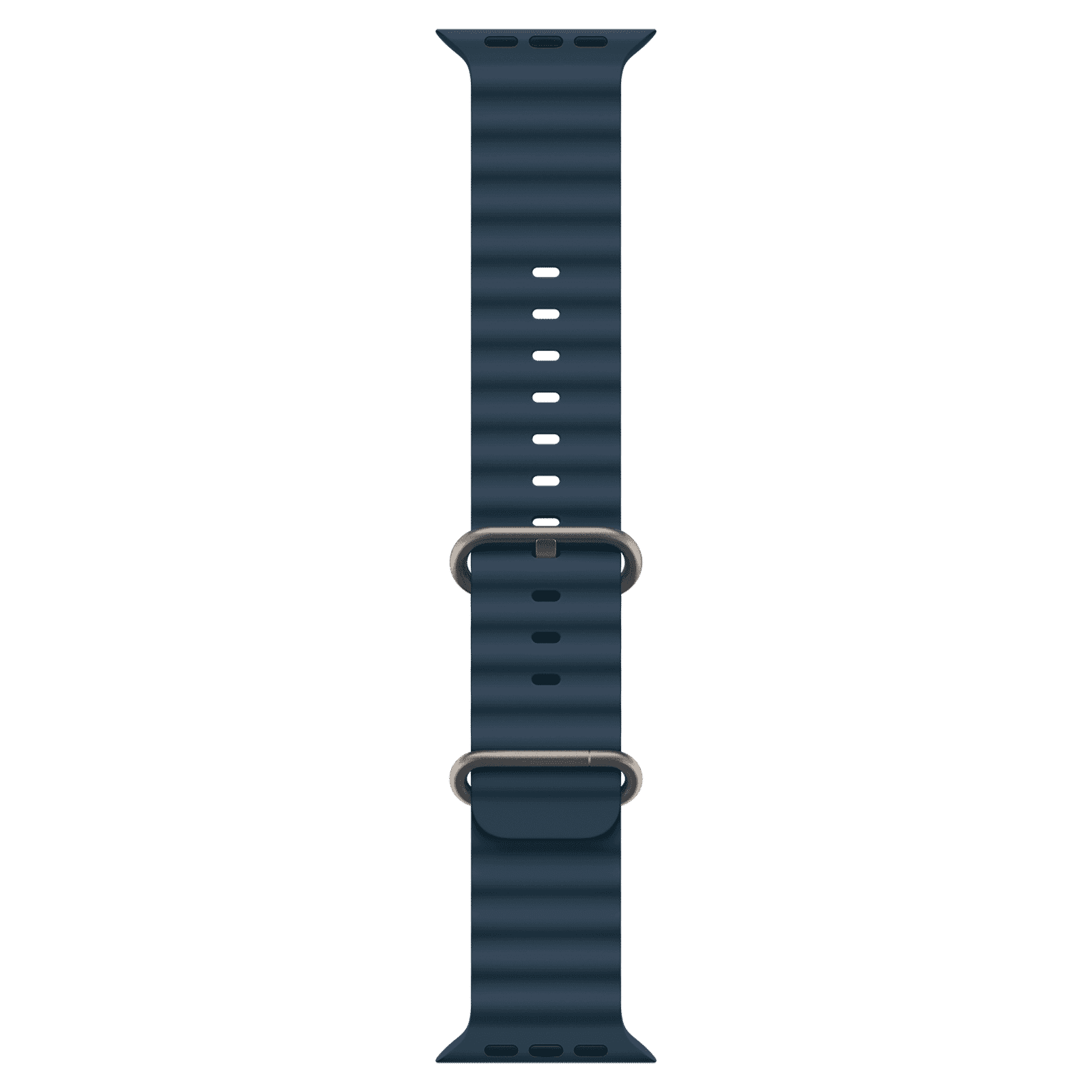 Apple Fluoroelastomer Ocean Band for Apple Watch (44mm / 45mm / 49mm) (Corrosion Resistant Buckle, Blue)