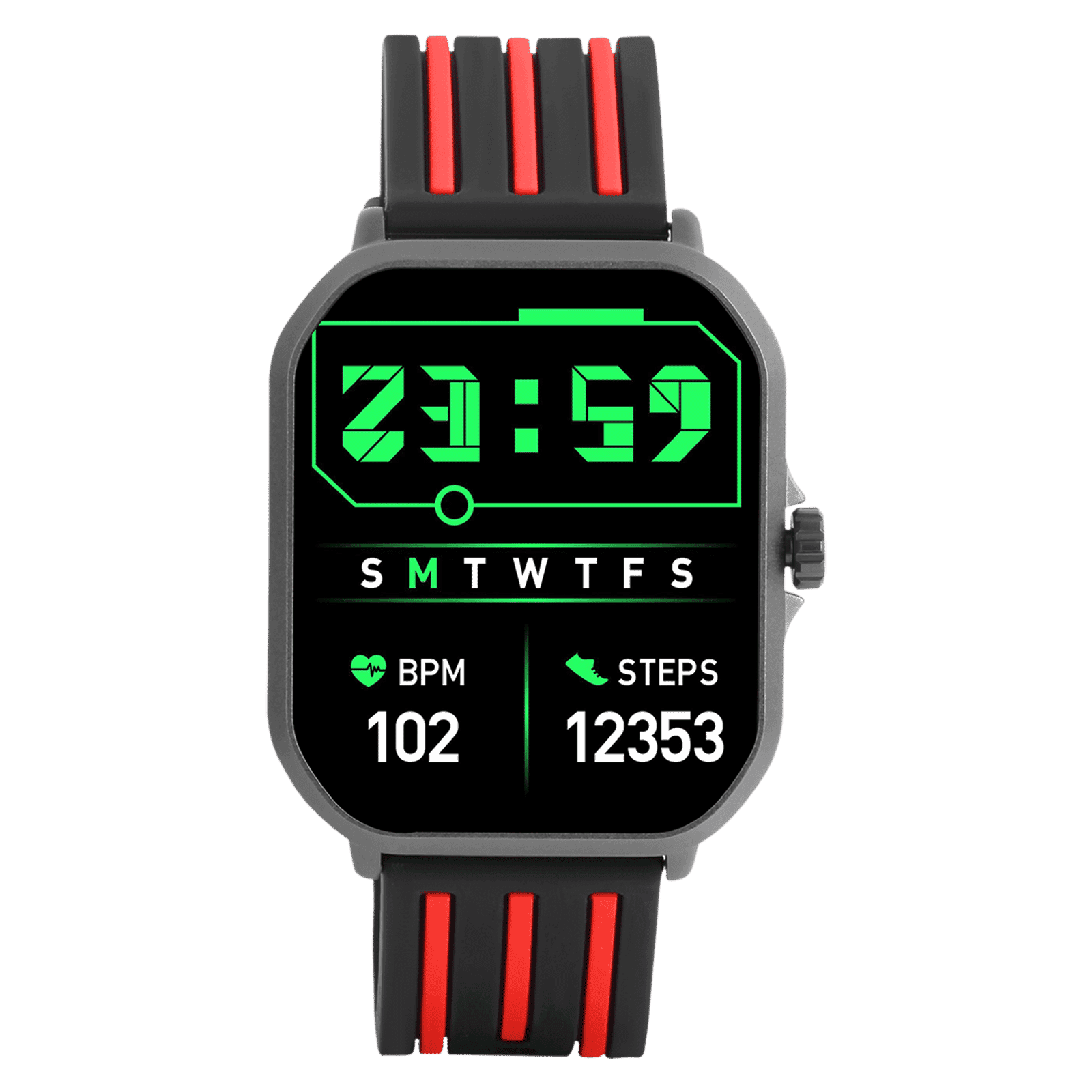 Croma Velocity AW Smartwatch with Bluetooth Calling (49.76mm AMOLED Display, IP68 Water Resistant, Black Strap)