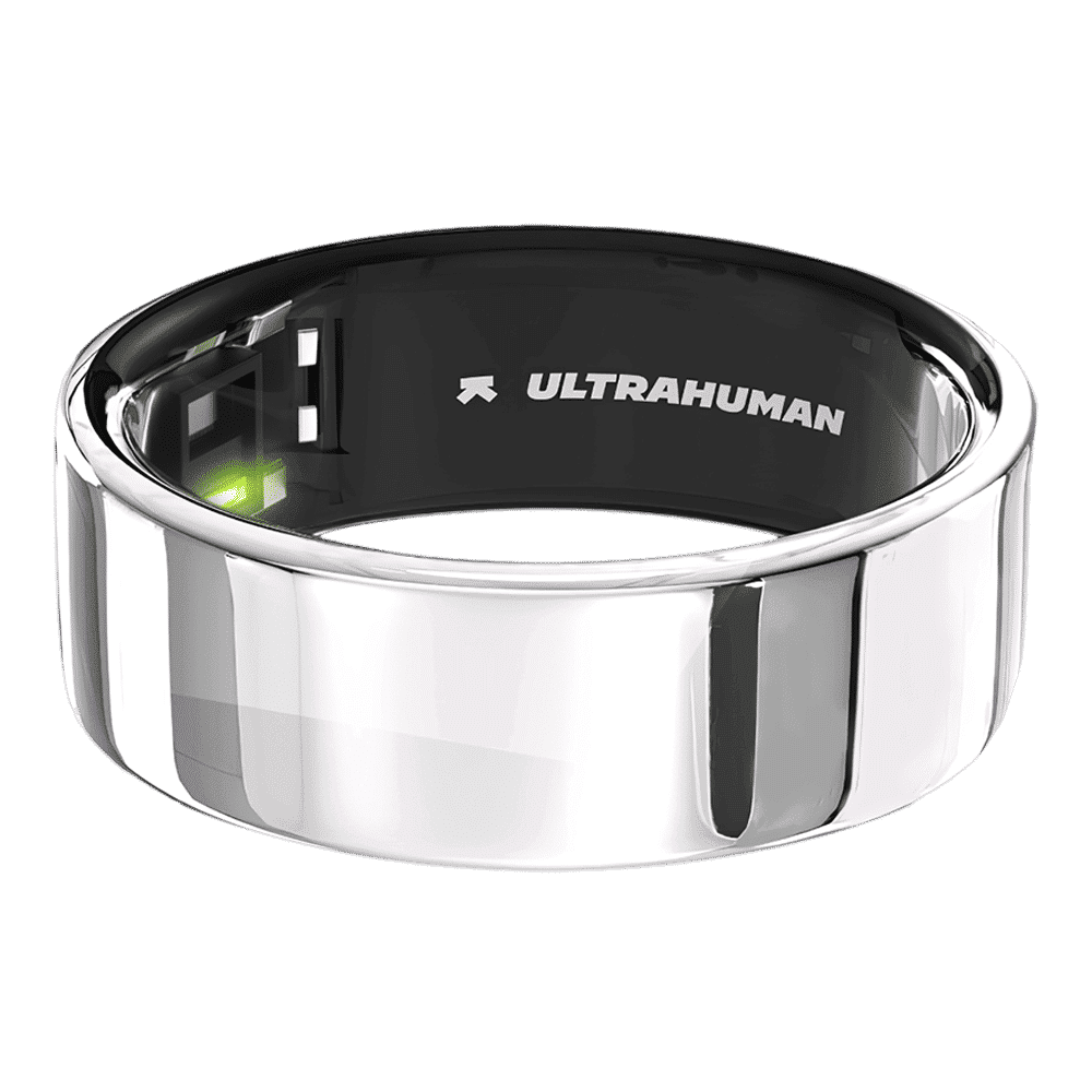 Ultrahuman Ring Air Smart Ring with Activity Tracker (Size 9, Upto 100 Meter Water Resistant, Space Silver)