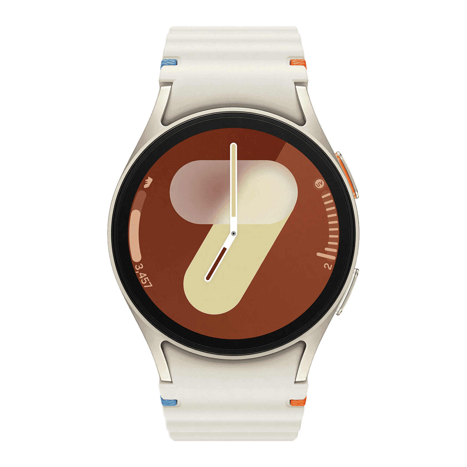 SAMSUNG Galaxy Watch7 Wi-Fi+4G SIM Wear OS Smartwatch (33.3mm Super AMOLED Display, 3nm Processor, Dual-Frequency GPS, Cream Strap)