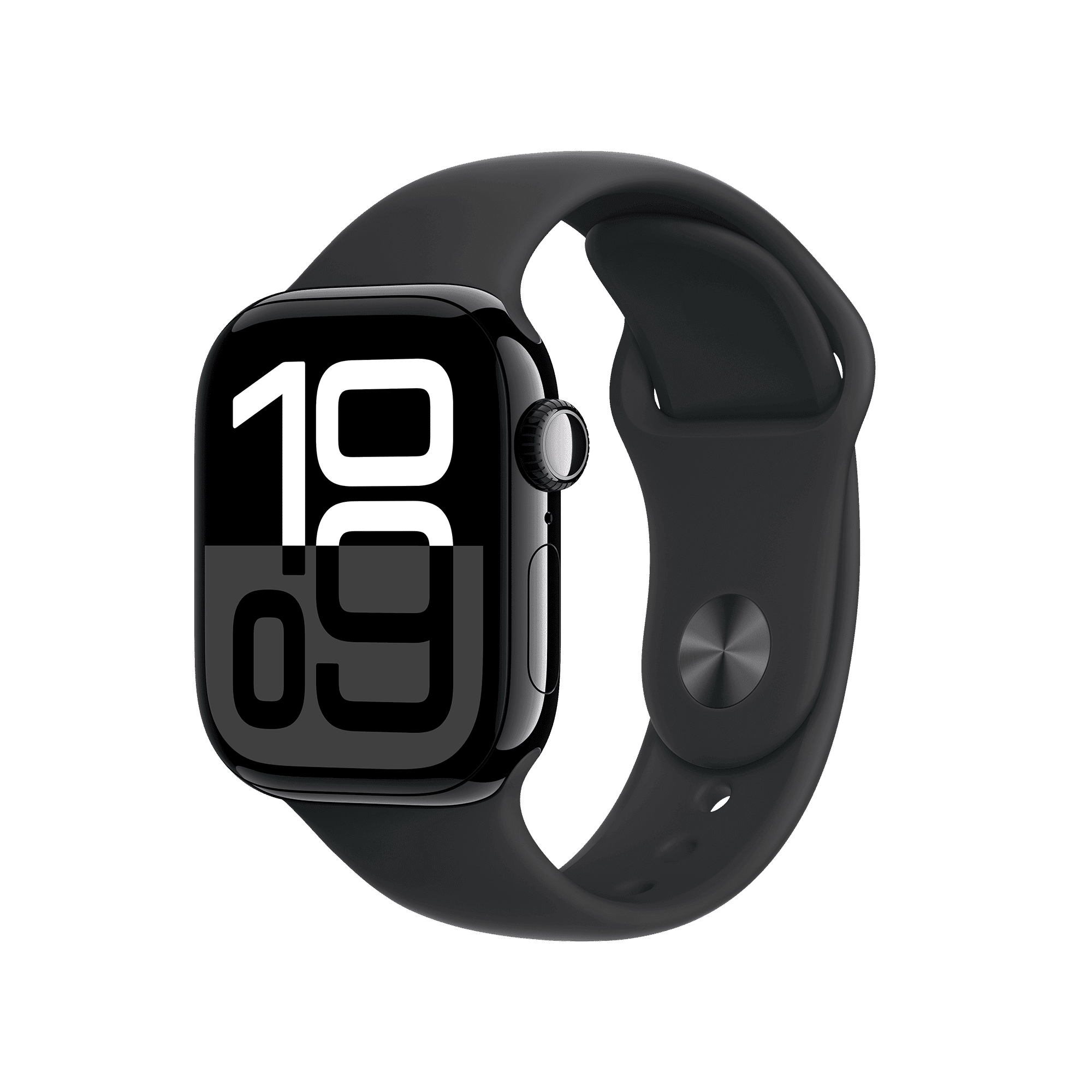 Apple Watch Series 10 GPS+LTE with Sport Band - S/M (42mm Retina LTPO3 OLED Display, Jet Black Aluminium Case)