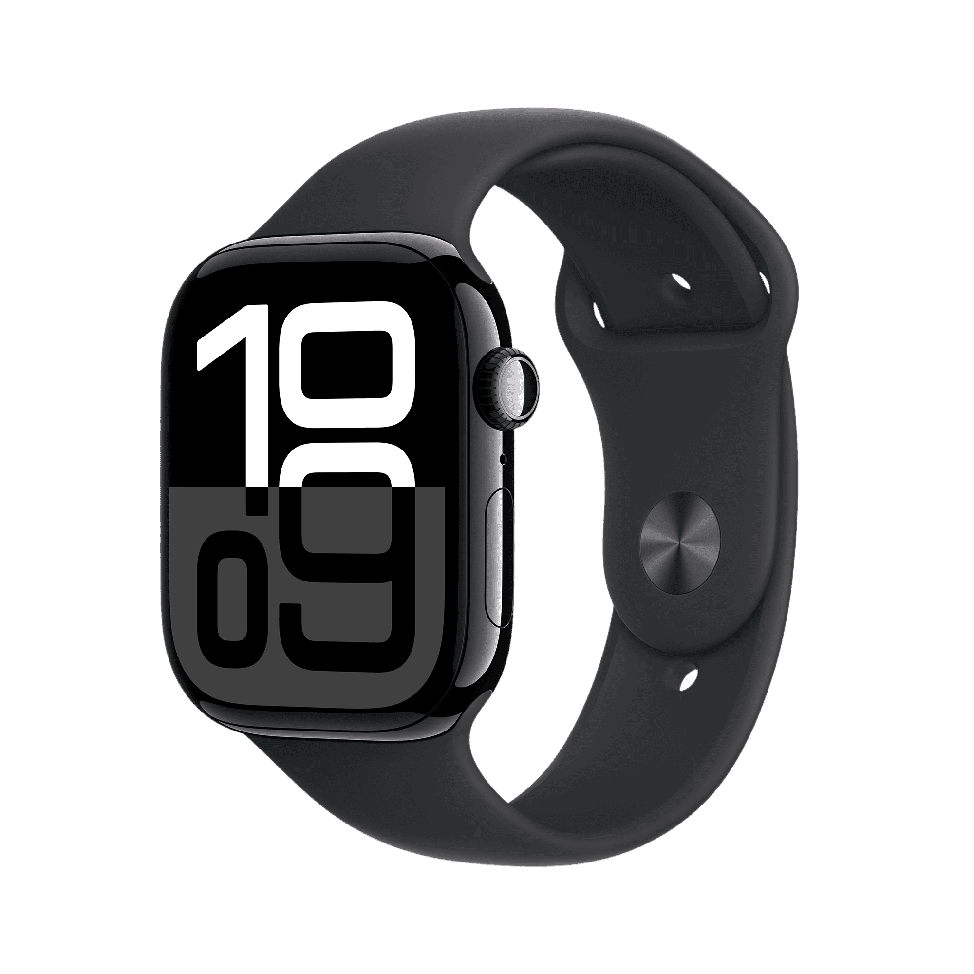 Apple Watch Series 10 GPS+LTE with Sport Band - M/L (46mm Retina LTPO3 OLED Display, Jet Black Aluminium Case)