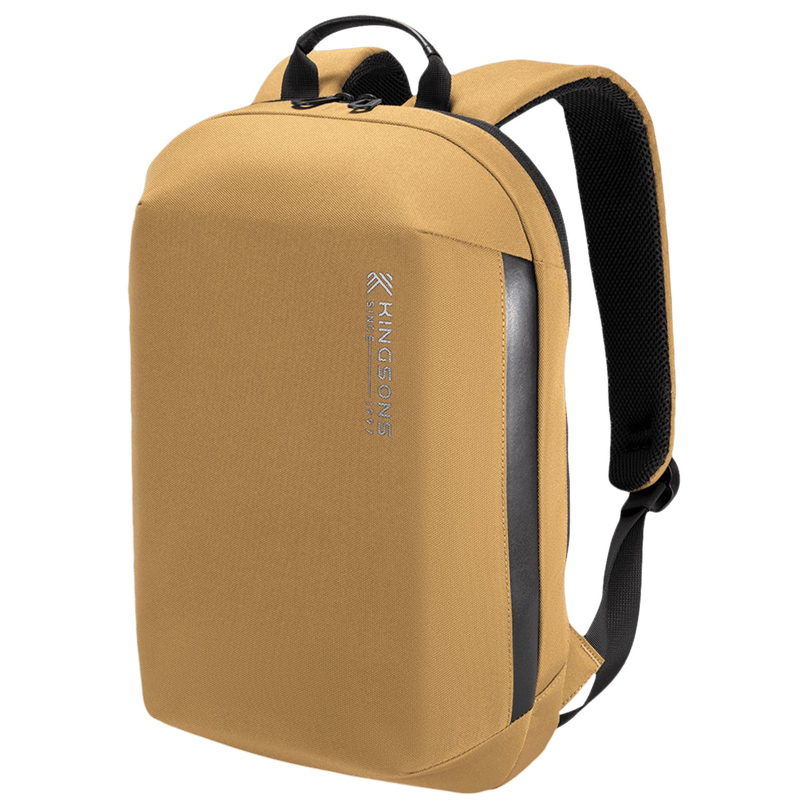 Kingsons KSMBCMS03 Polyester Laptop Backpack for 15.6 Inch Laptop (13 L, Adjustable Shoulder Straps, Mustard)