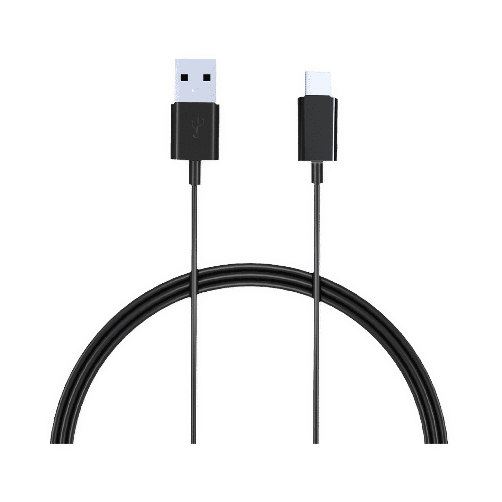 Croma Type A to Type C 3.9 Feet (1.2M) Cable (Sync and Charge, Black)