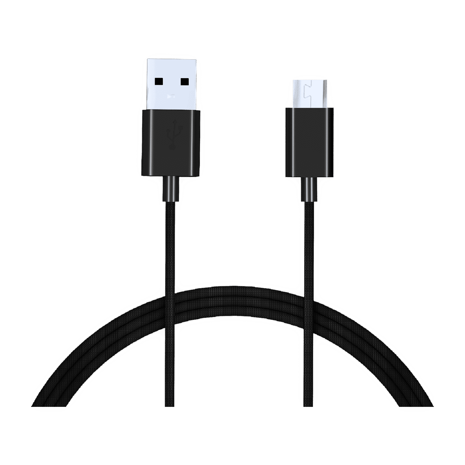 Croma Type A to Micro USB 3.9 Feet (1.2M) Cable (Sync and Charge, Black)