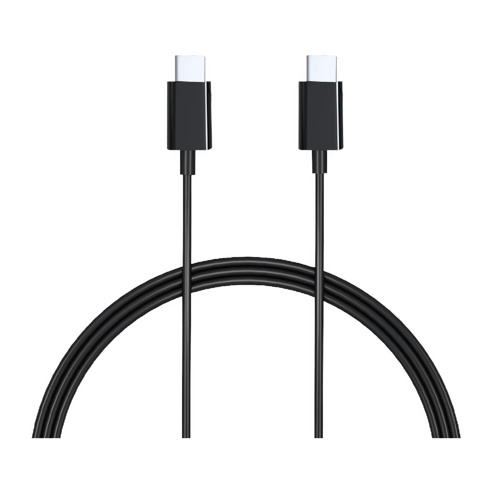 Croma Type C to Type C 3.3 Feet (1M) Cable (Apple Compatible, Black)