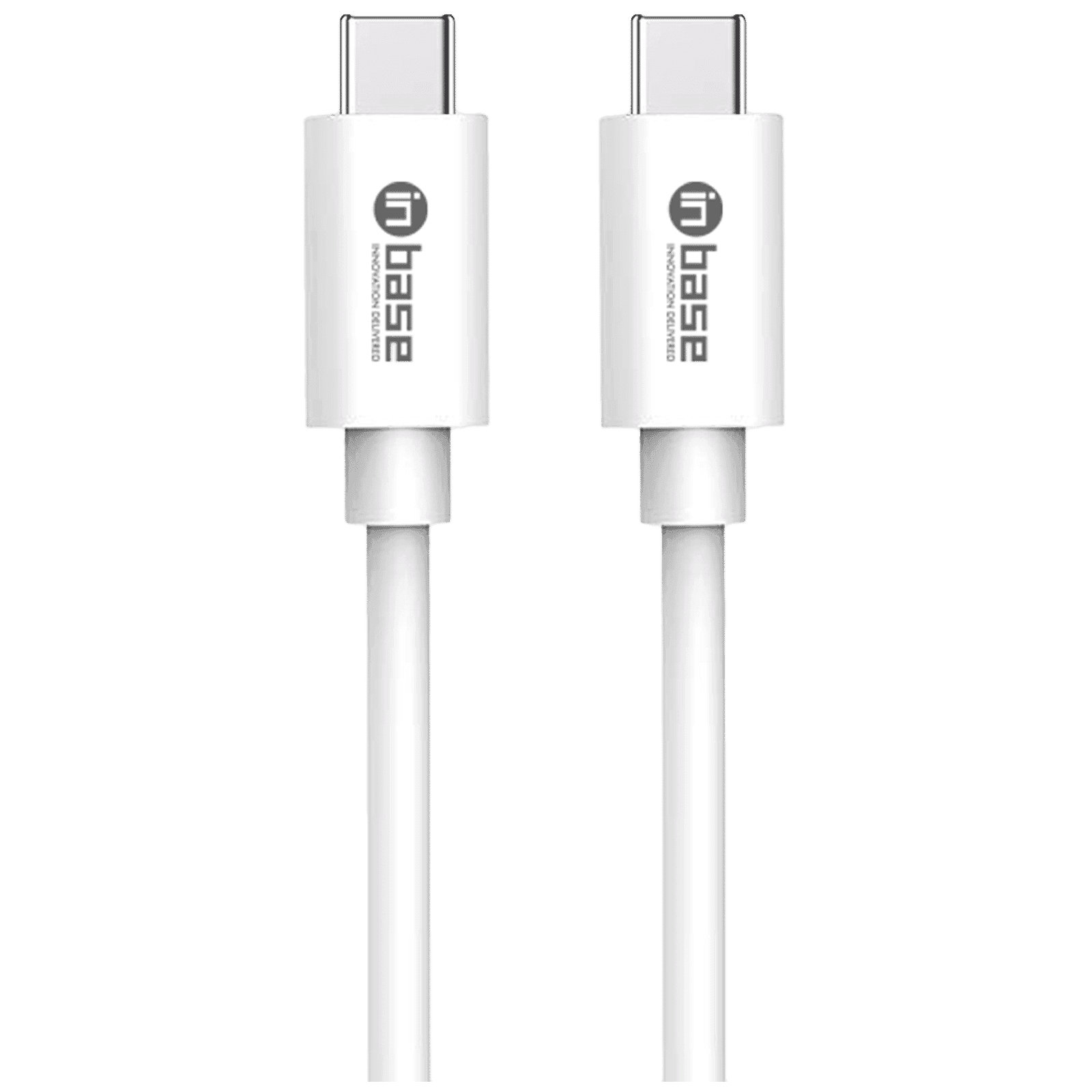 Inbase Type C to Type C 4.9 Feet (1.5M) Cable (Pure Copper Core, White)