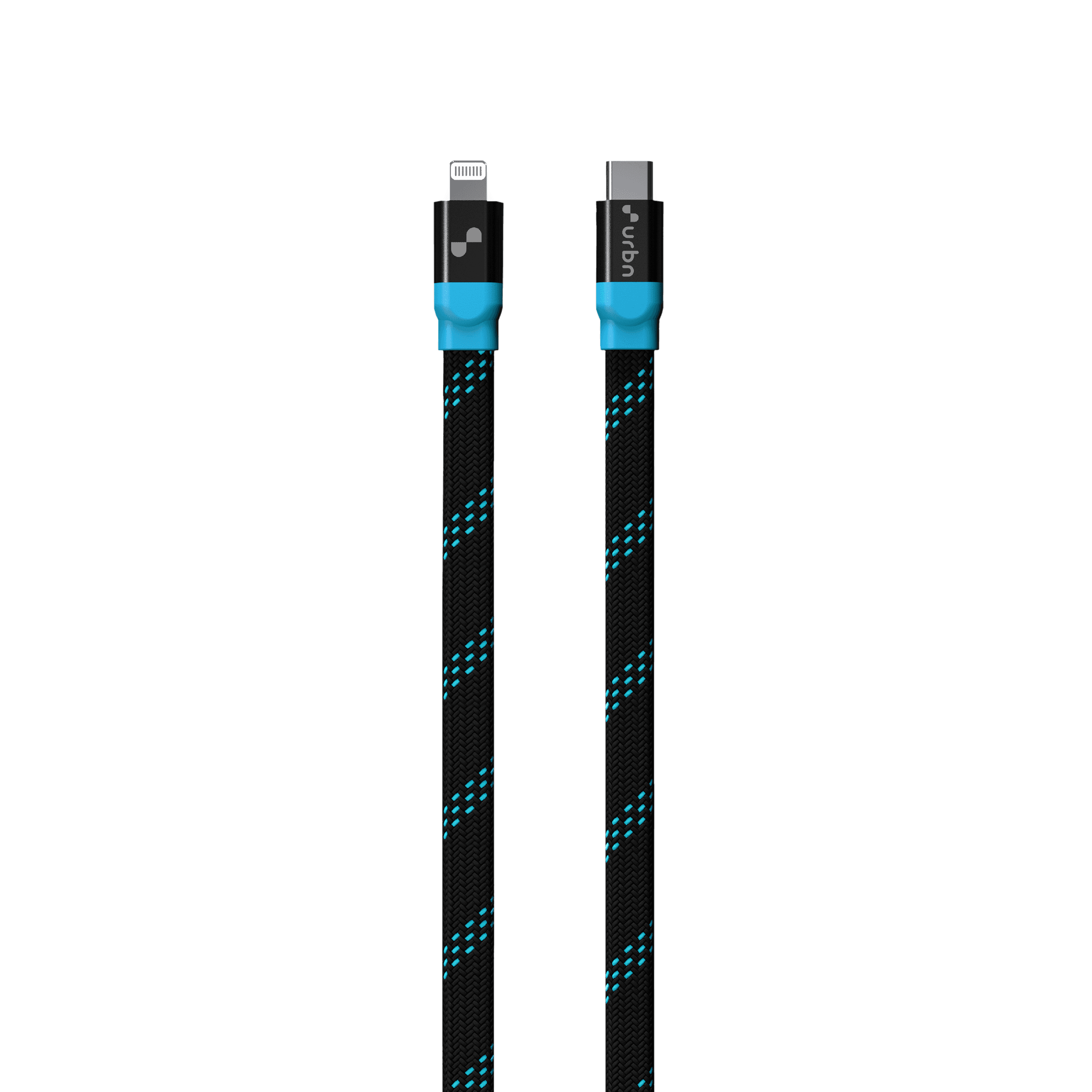 urbn Type C to Lightning 3.9 Feet (1.2M) Cable (Nylon Braided, Black)