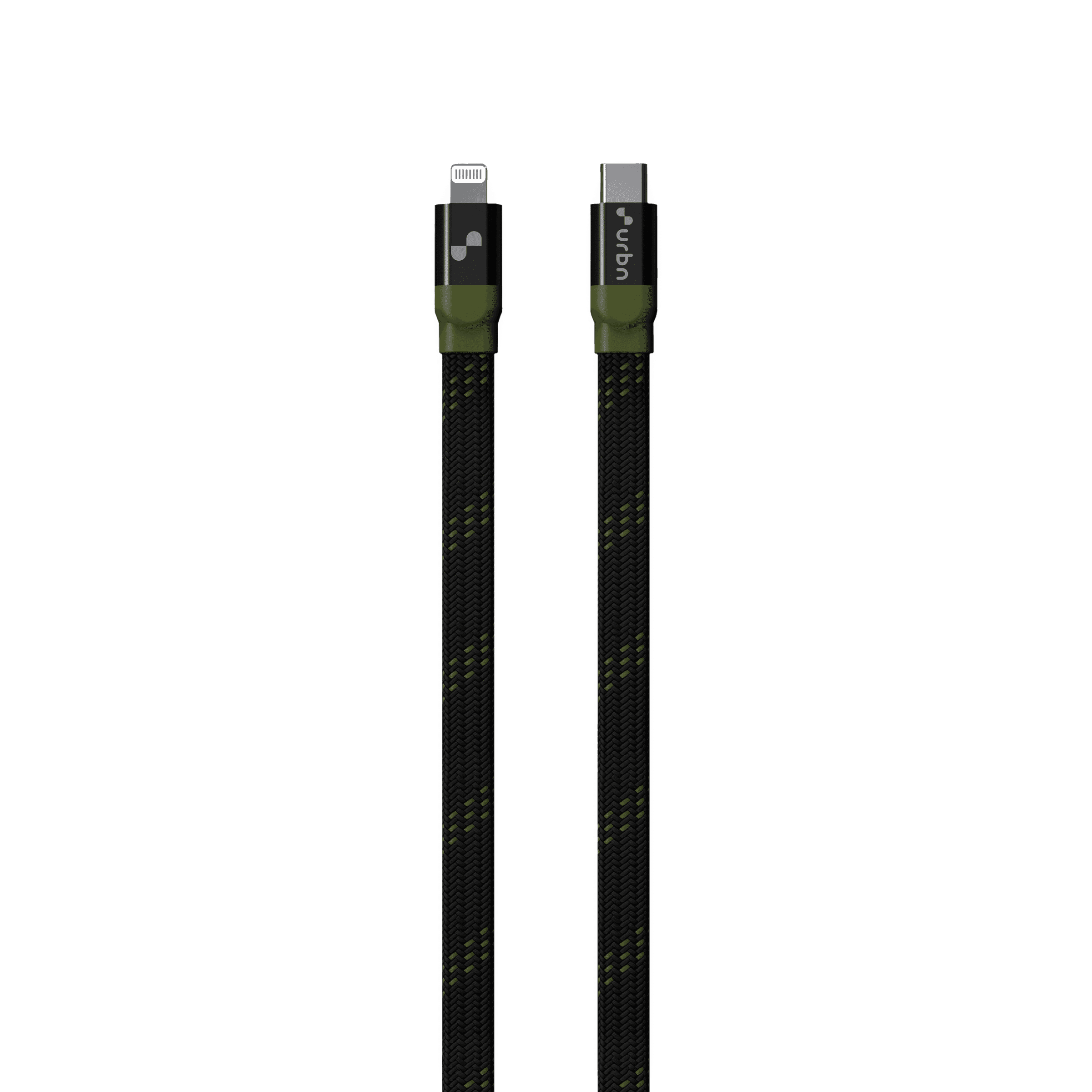 urbn Type C to Lightning 3.9 Feet (1.2M) Cable (Nylon Braided, Camo Black)