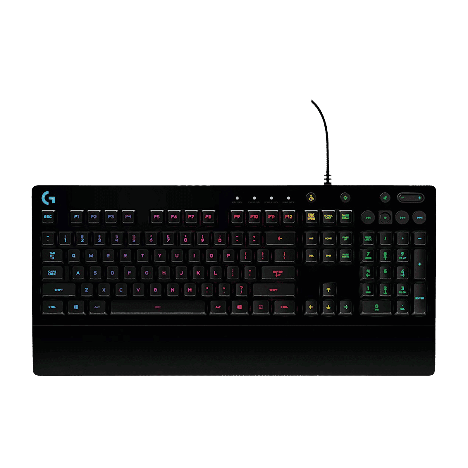 logitech G213 Prodigy Wired Gaming Keyboard with Backlit Keys (Spill Resistant, Black)