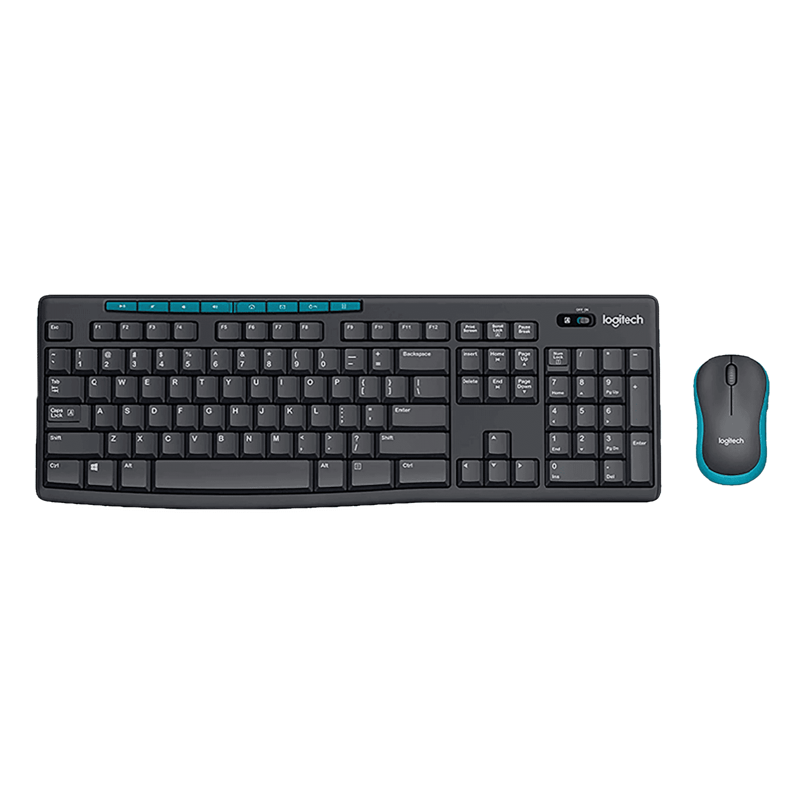 logitech MK275 Wireless Keyboard & Mouse Combo (Spill Resistant, Black)