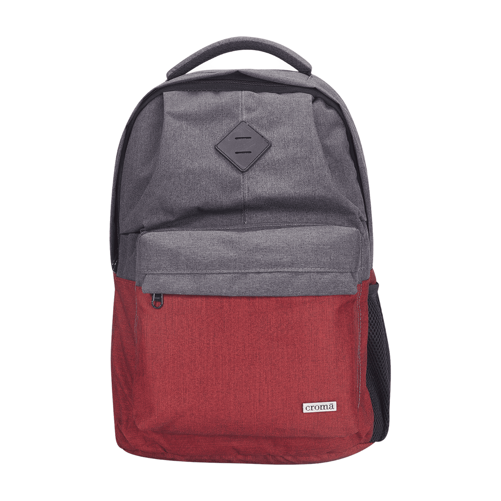Croma Classic Polyester Laptop Backpack for 14 Inch Laptop (40 L, Adjustable Shoulder Strap, Grey)