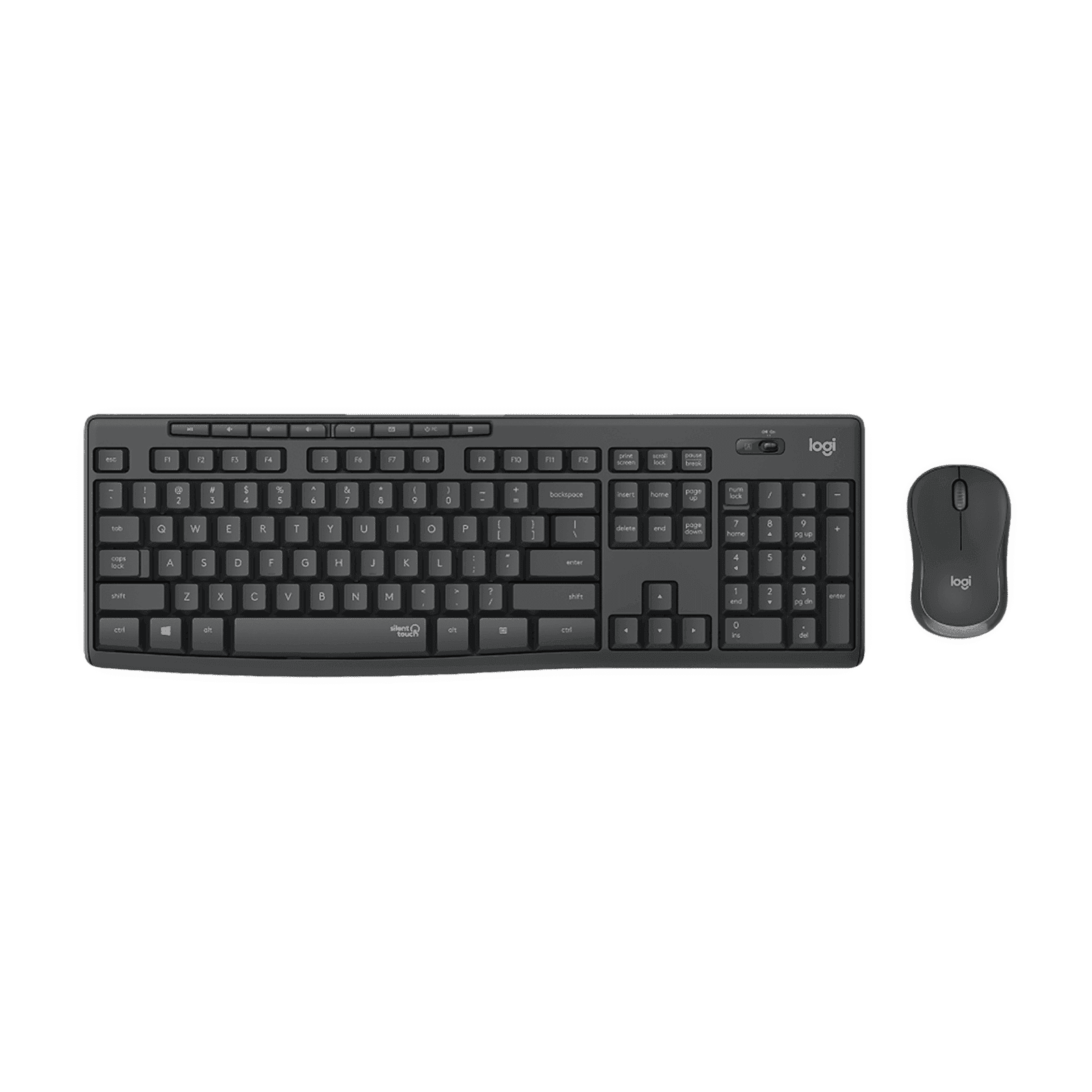 logitech MK295 Silent Wireless Keyboard & Mouse Combo (Spill Resistant, Black)