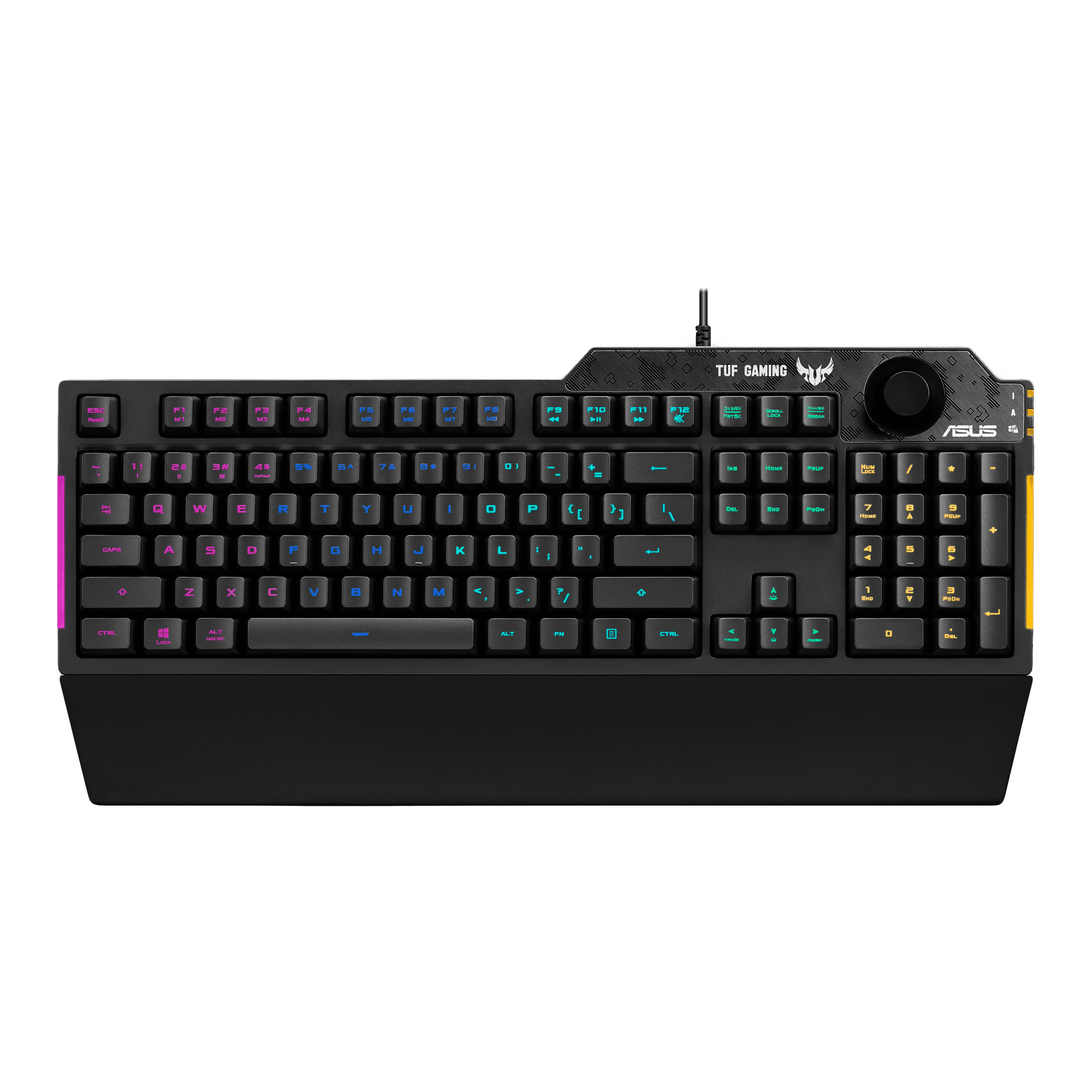 ASUS TUF K1 Wired Gaming Keyboard with Backlit Keys (Spill Resistant, Black)