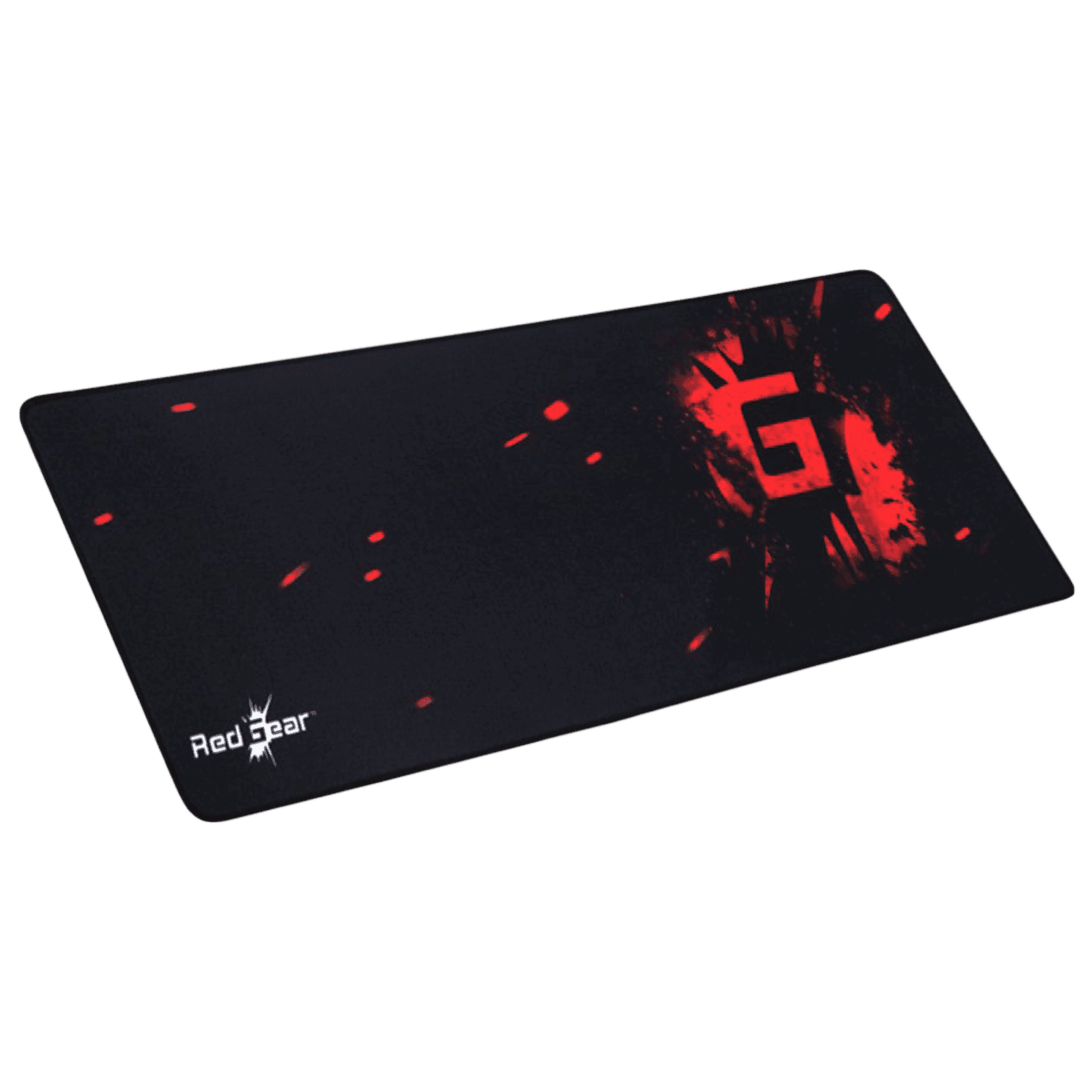 Red Gear MP80 Gaming Mouse Pad (Soft And Durable, 8904130838156, Black)
