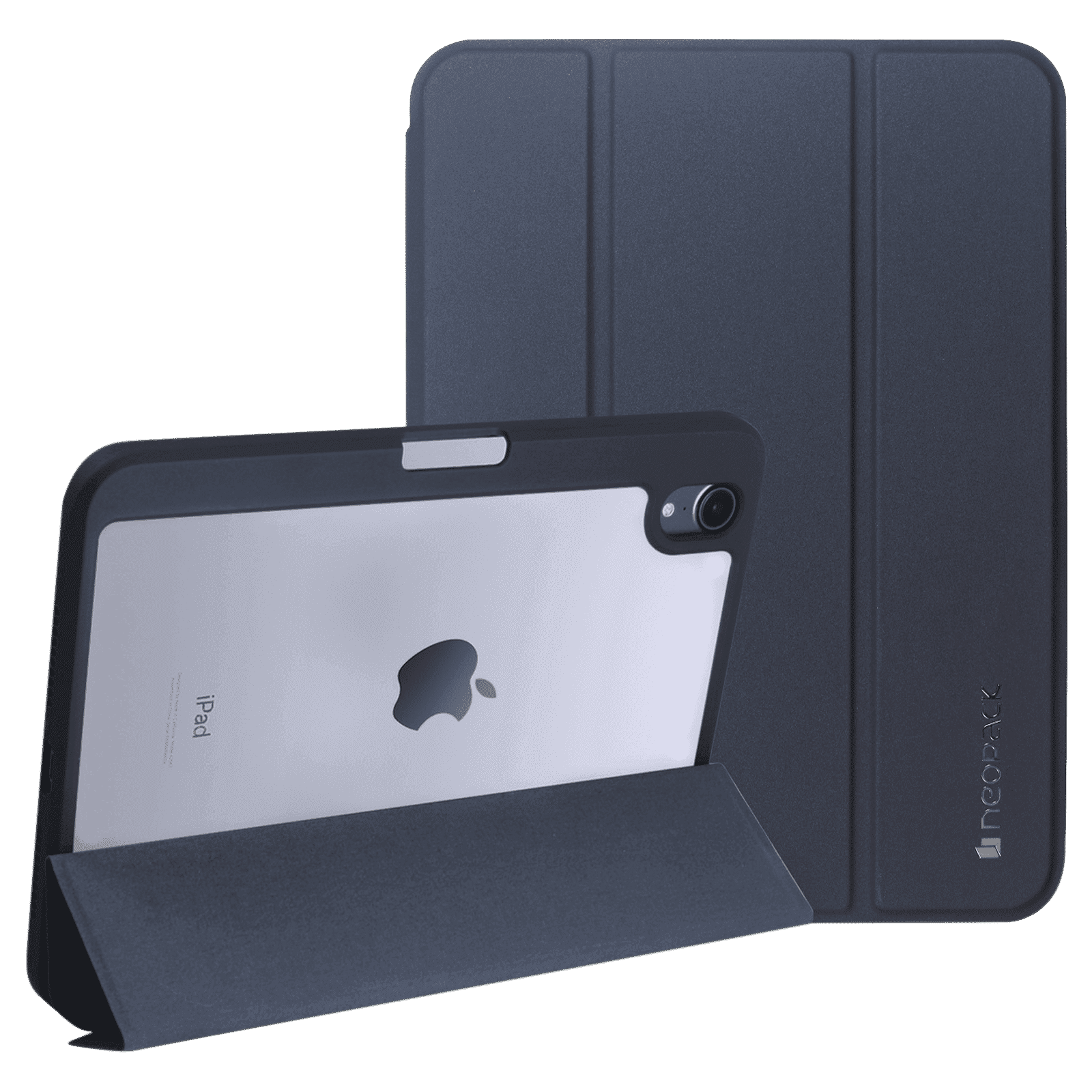 neopack Delta TPU Back Case for Apple iPad (All Gen) (With Pencil Holder, Midnight Blue)