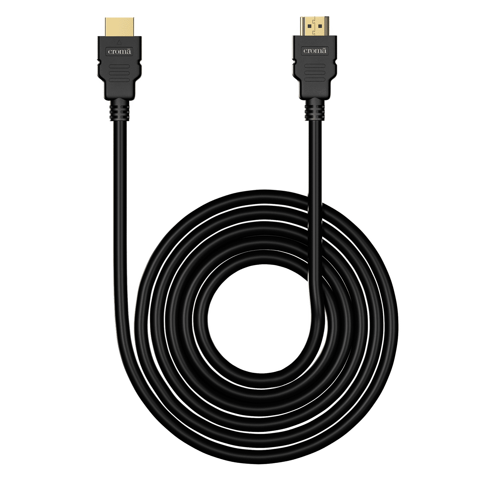 Croma 2.0 Type A to 2.0 Type A 2 Meter HDMI Cable (Support 4K & 3D Video, Black)