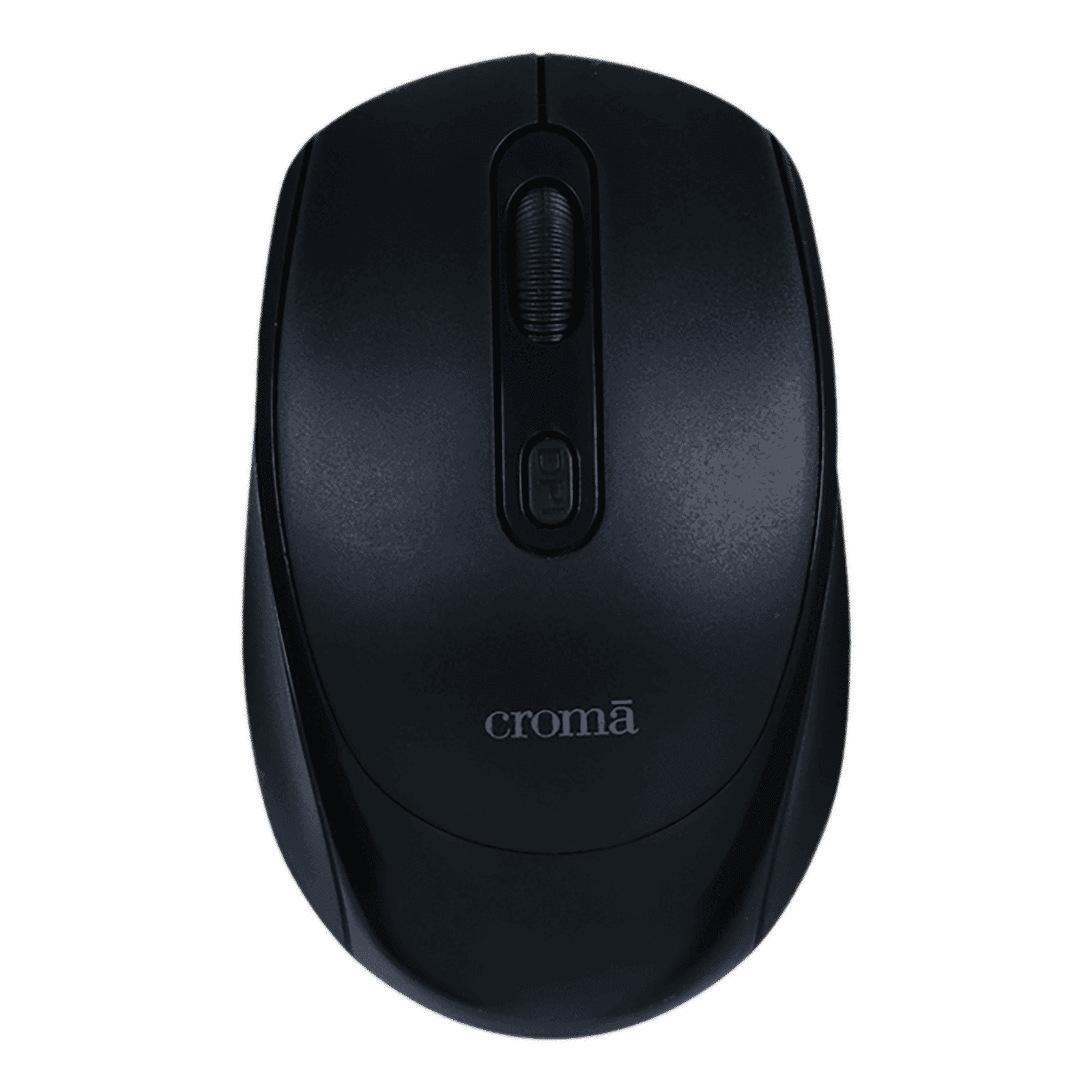 Croma 2.4 GHz Wireless Optical Mouse (Variable DPI Up to 1600, Compact & Lightweight Design, Black)