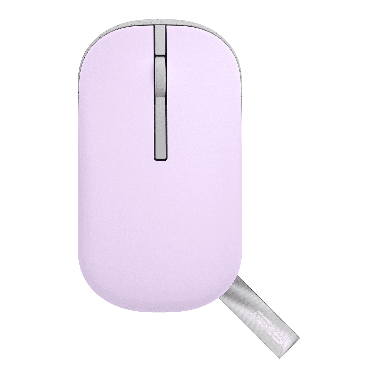 ASUS Marshmallow MD100 Bluetooth 5.0 Wireless Optical Mouse with Quiet Click Buttons (1600 DPI Adjustable, Battery Saving Technology, Mist Purple)