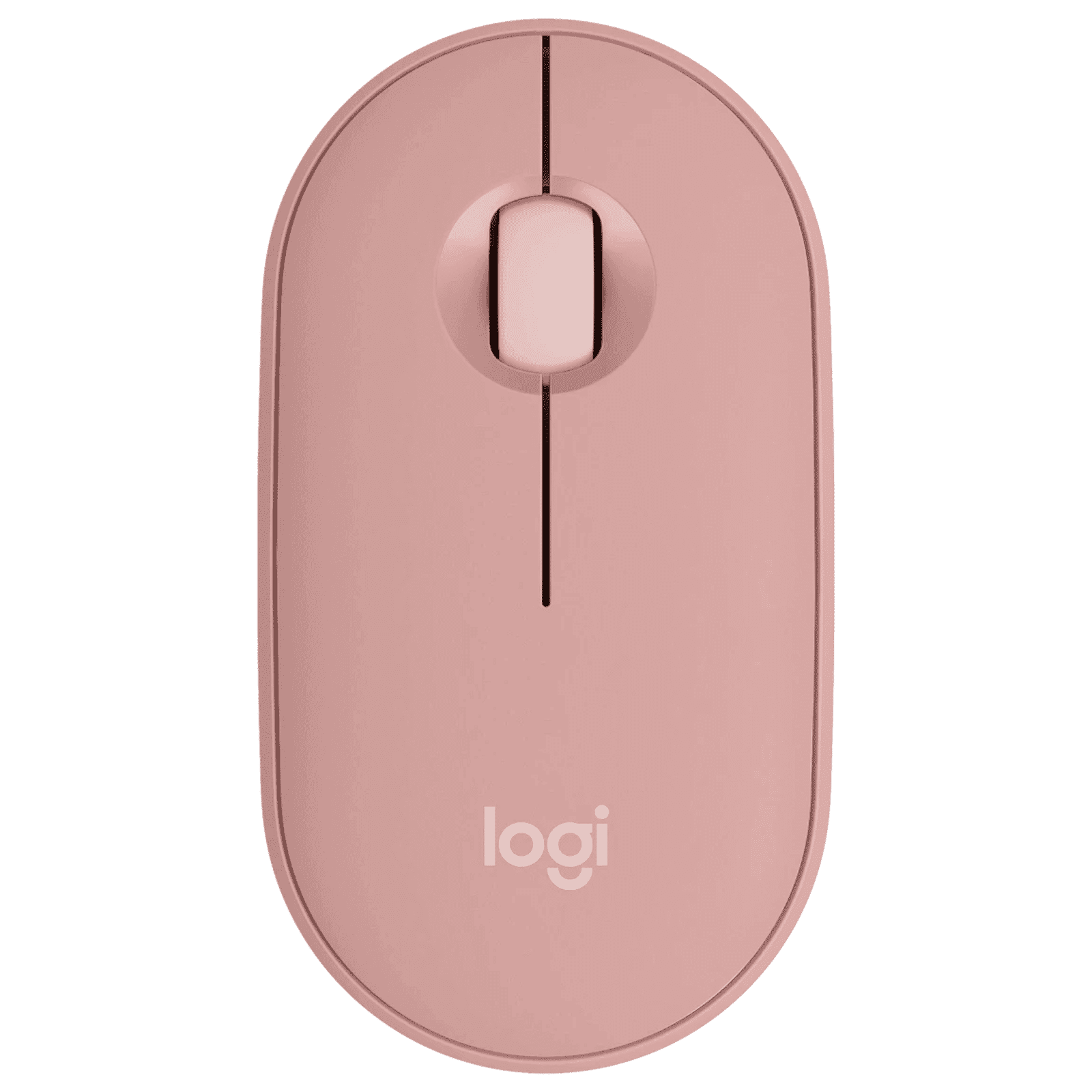 logitech Pebble Mouse 2 Wireless Optical Mouse with Silent Click Buttons (1000 DPI, Ultra Portable, Tonal Rose)
