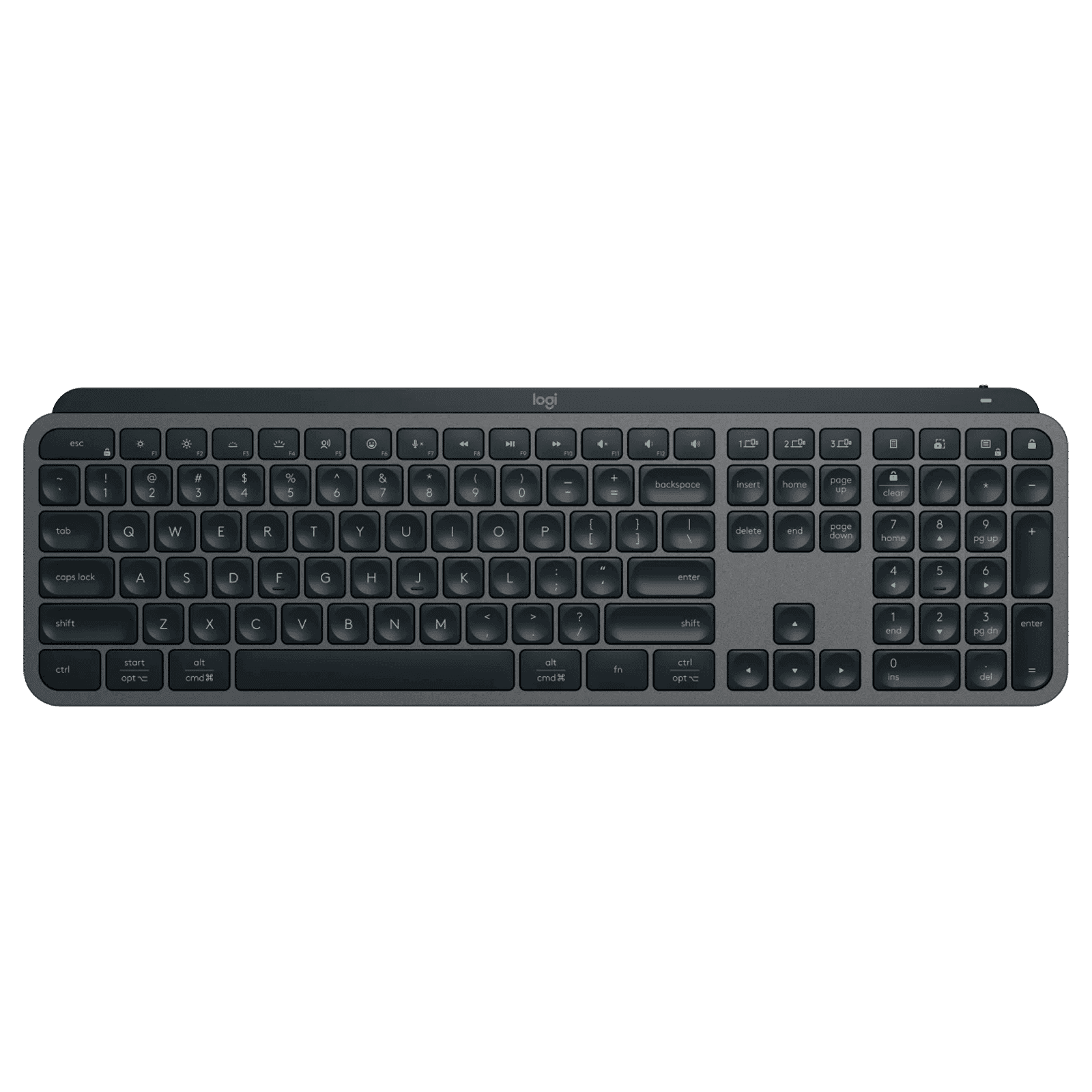 logitech MX KEYS S Rechargeable Bluetooth Wireless Keyboard with Backlit Keys (Automate Repetitive Tasks, Graphite)