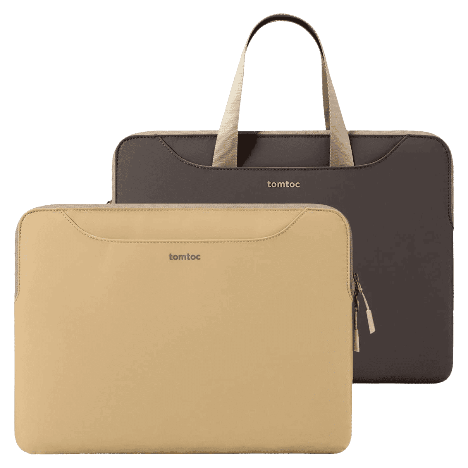 tomtoc A21 Laptop Sleeve for 14 Inch Laptop (Large Front Pockets, Cookie)