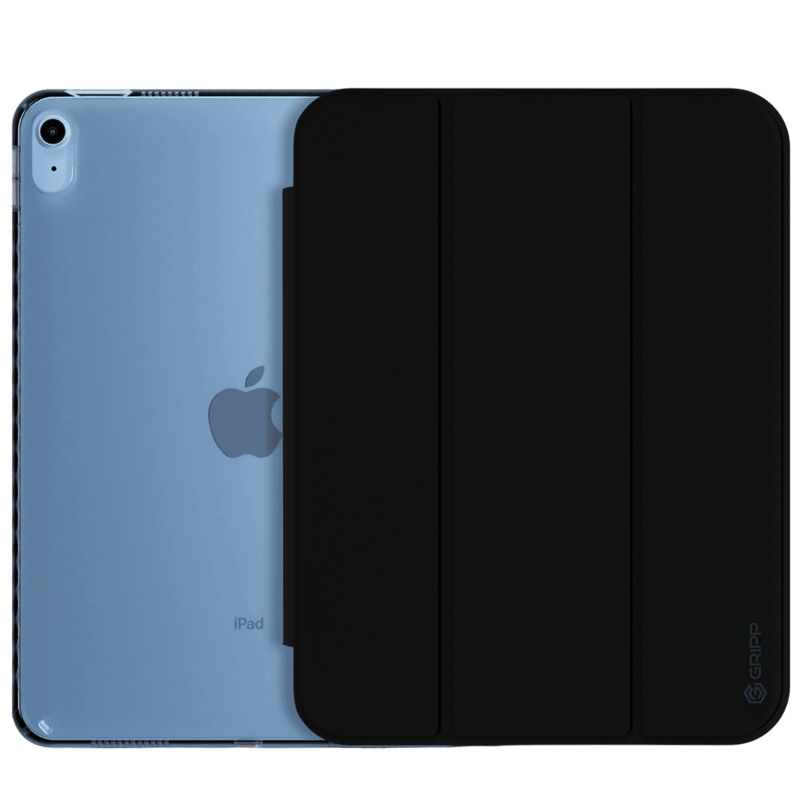 Croma Three Fold Smart Cover for Apple iPad Air 13 Inch (Shockproof Design, Black)