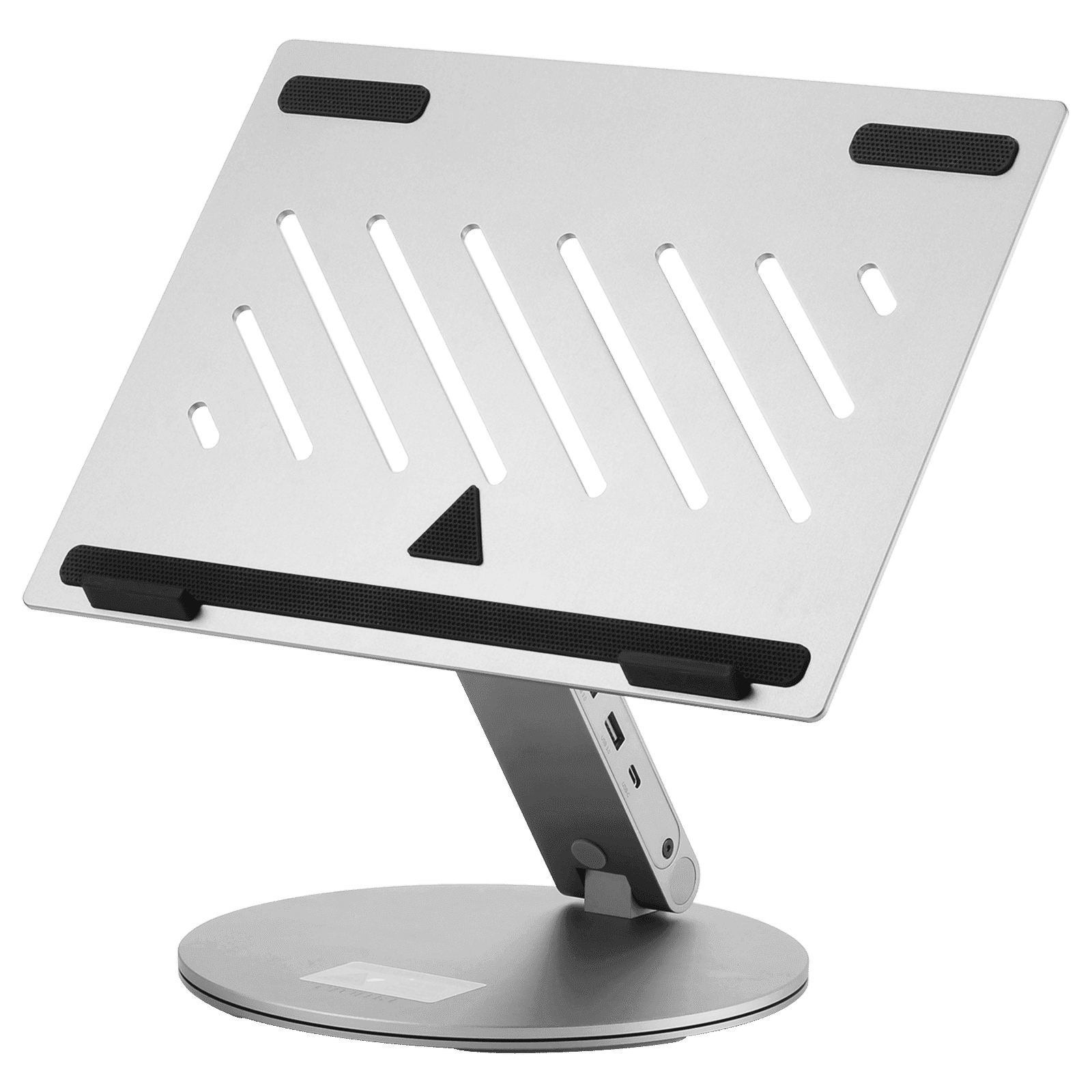 Croma Stand For Laptops Up to 15.6 Inch (Built-in Type-C hub, Silver)