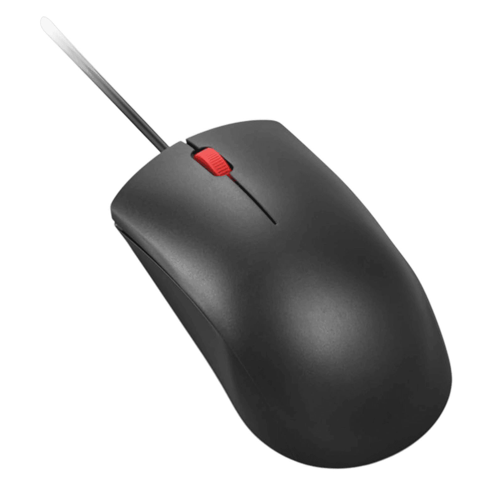 Lenovo 120 Wired Optical Mouse (1600 DPI, Ambidextrous Design, Black)