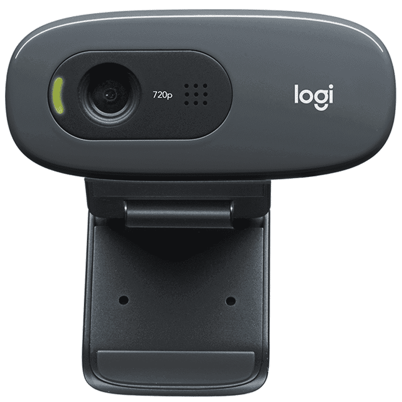 logitech HD Webcam (Plug and Play Video Calling, C270, Black)