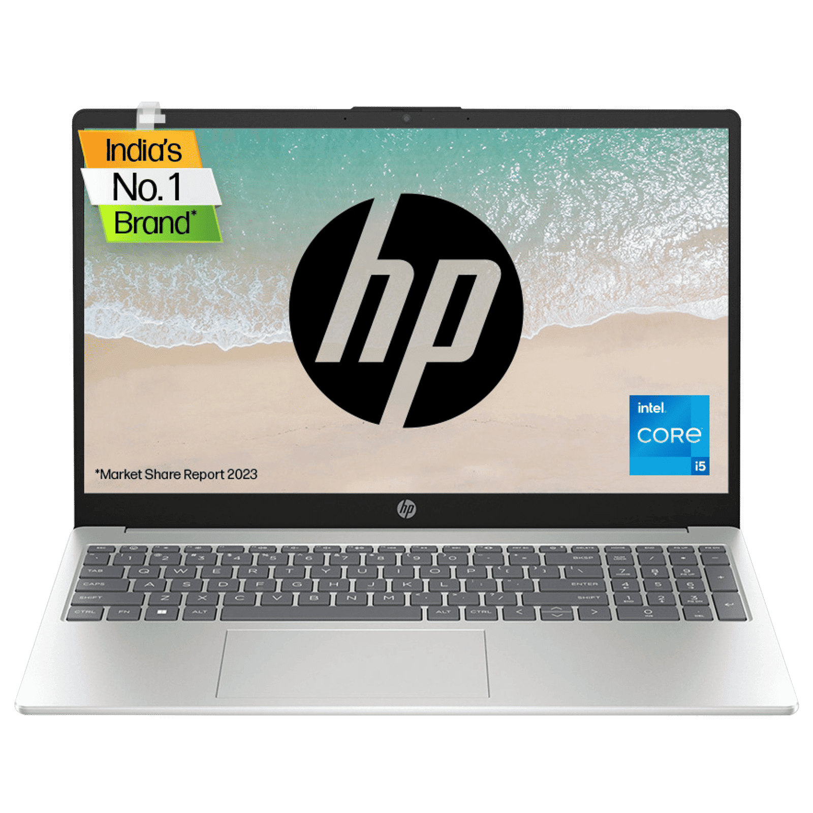 HP 15-fd0011TU Intel Core i5 13th Gen Thin and Light Laptop (8GB, 512GB, Windows 11 Home, 15.6 inch FHD Display, MS Office 2021, Natural Silver, 1.59 KG)