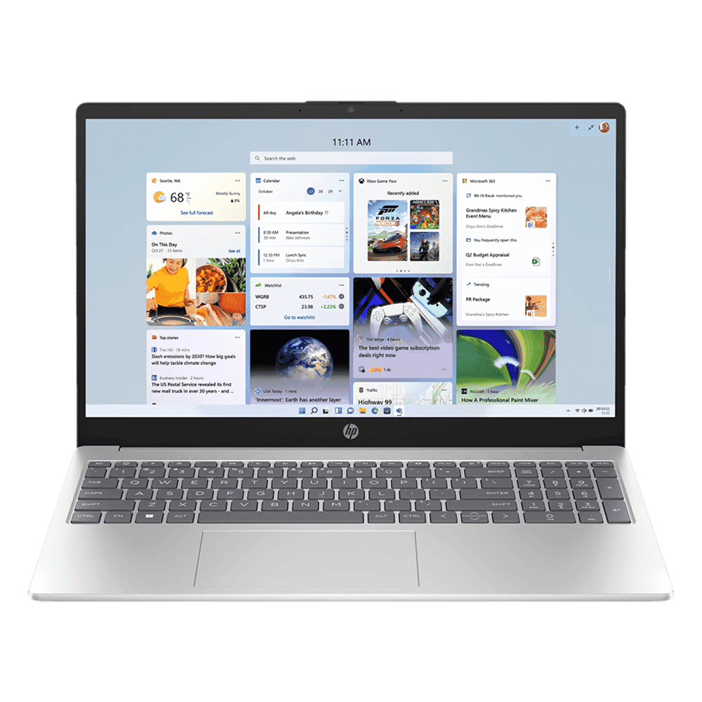 HP 15-fc0154AU AMD Ryzen 3 Thin & Light Laptop (8GB, 512GB SSD, Windows 11 Home, 15.6 inch Full HD Display, MS Office Home, Natural Silver, 1.59 KG)