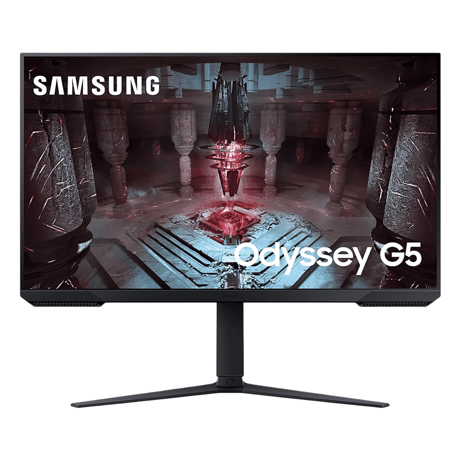 SAMSUNG Odyssey G5 81.28 cm (32inch) QHD VA Panel Height Adjustable Gaming Monitor with AMD FreeSync Premium
