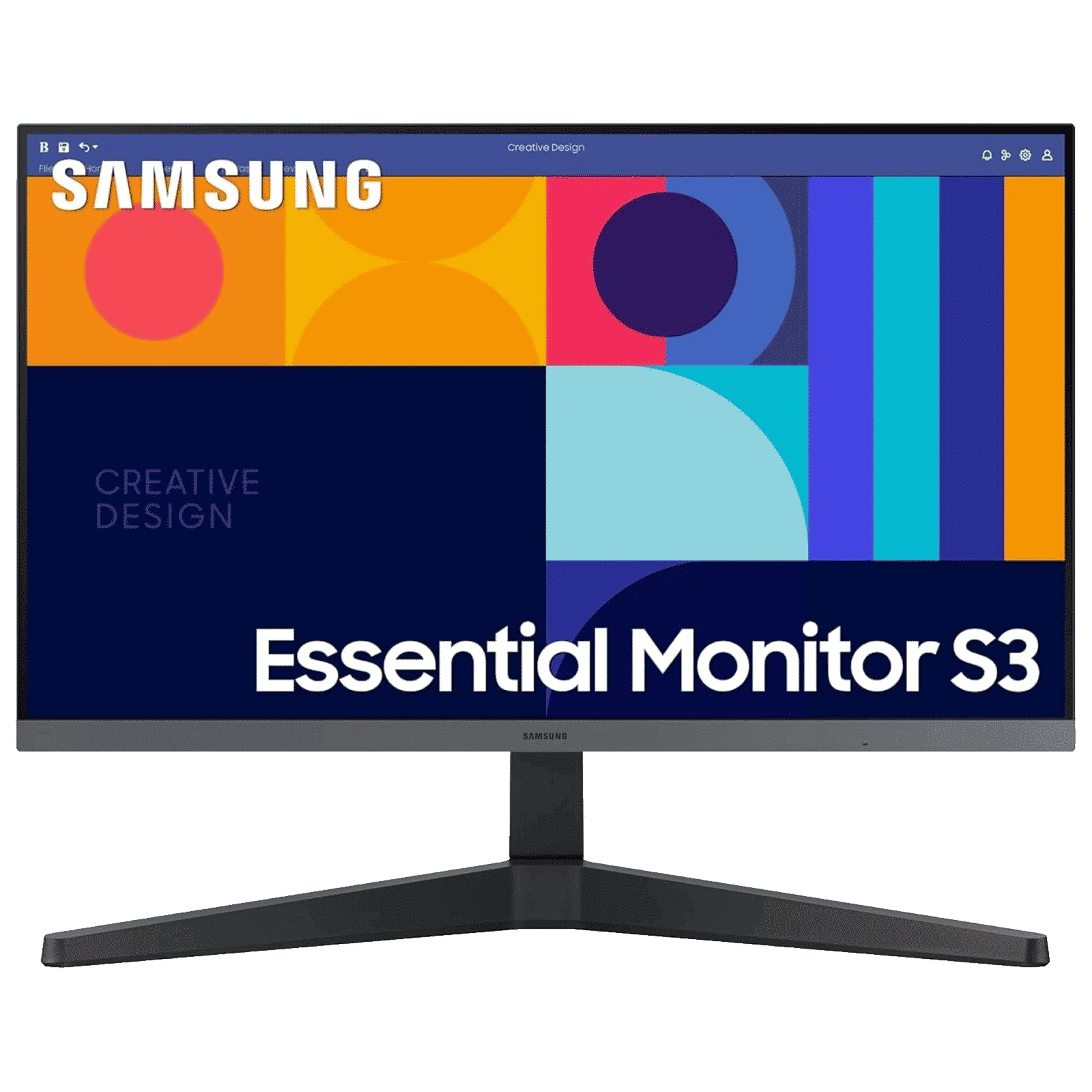SAMSUNG Essential S3 68.6 cm (27 inch) Full HD IPS Panel Gaming Monitor with HDCP Support